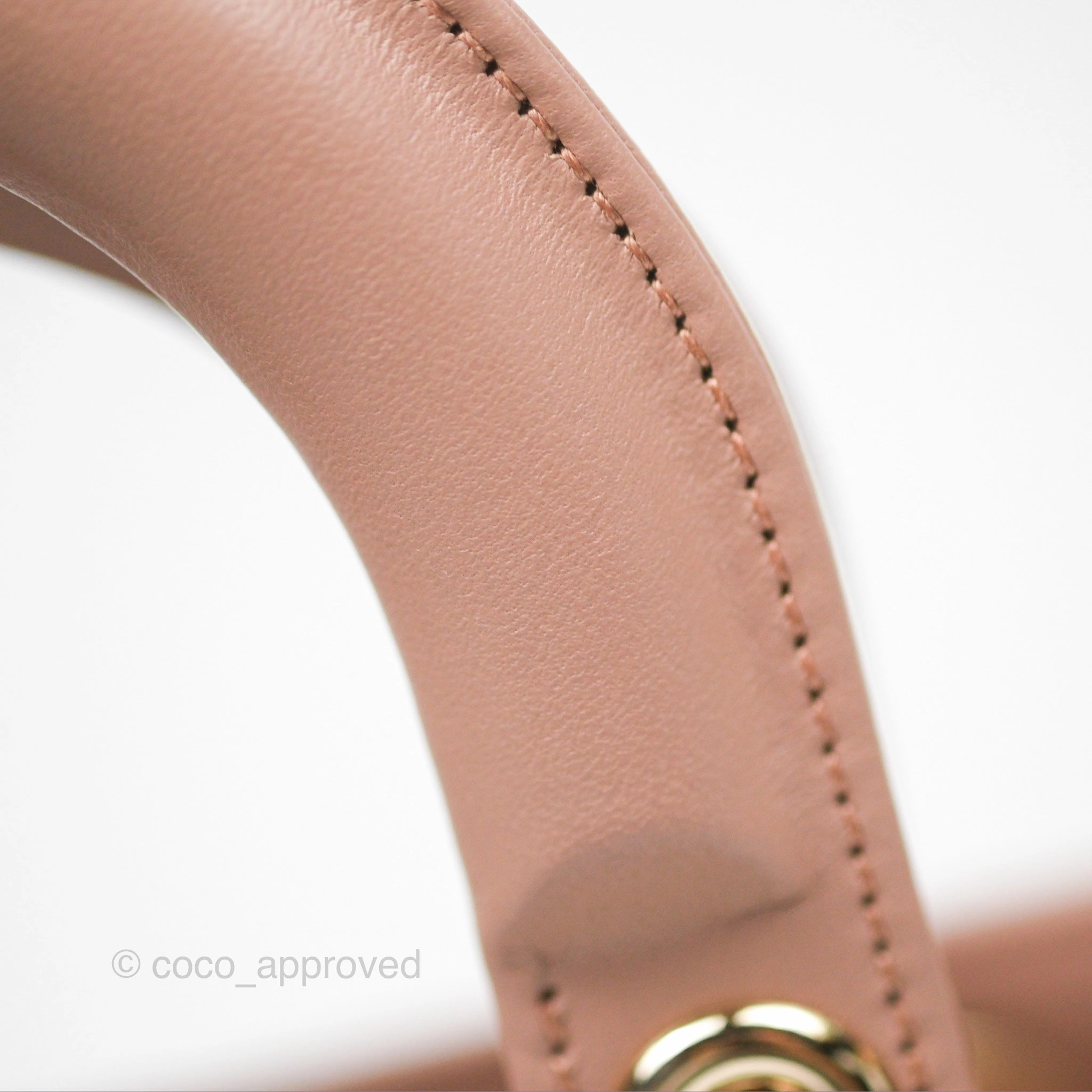 Christian Dior Small Lady Dior My ABCDior Blush Cannage Lambskin Gold Hardware