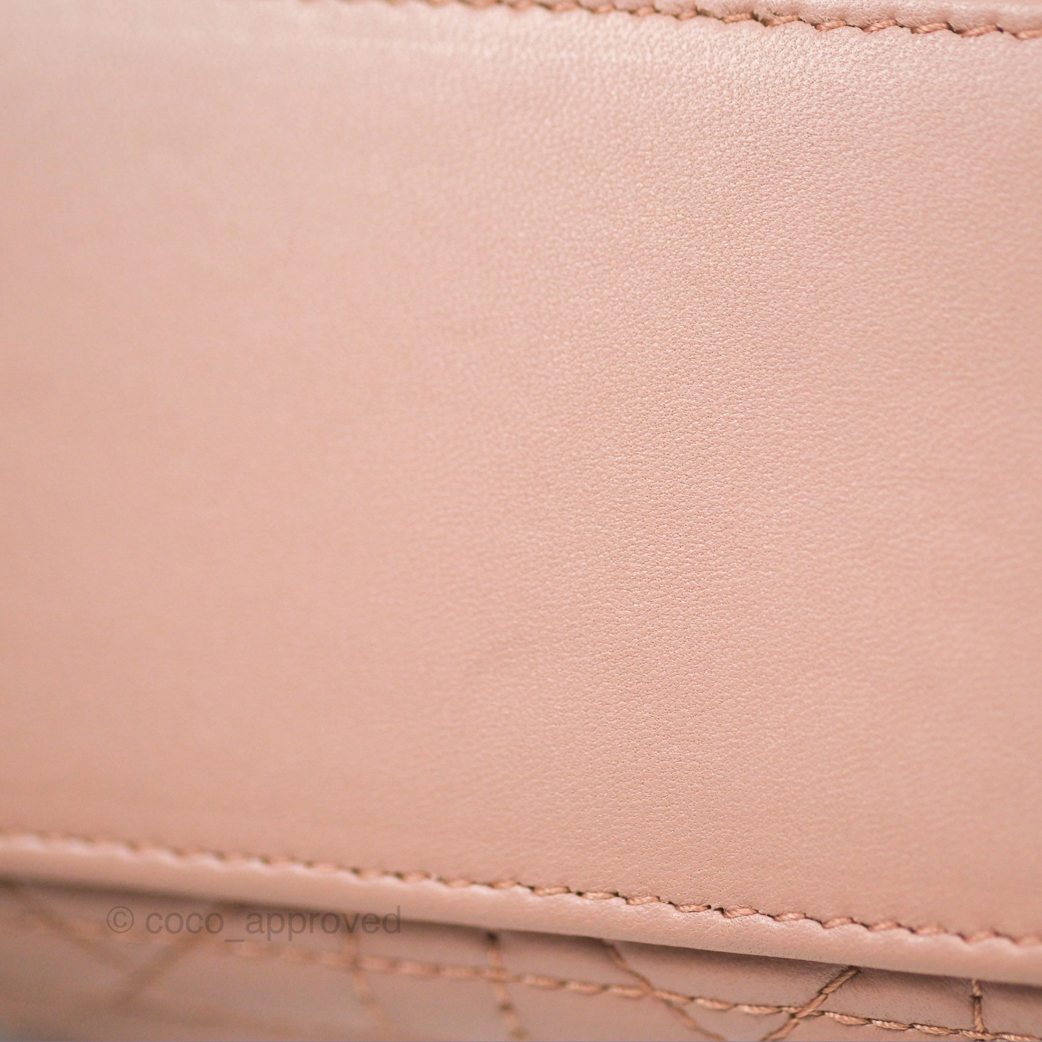 Christian Dior Small Lady Dior My ABCDior Blush Cannage Lambskin Gold Hardware
