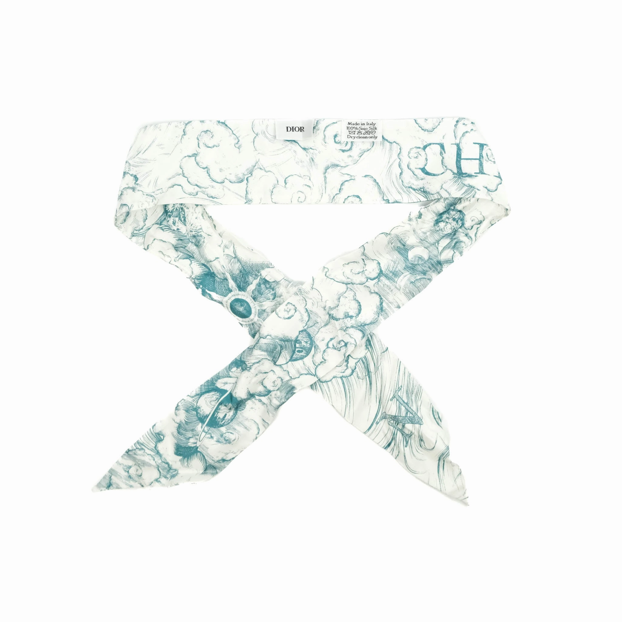Christian Dior The ABCDior N 'Nuage' Mitzah Silk Twilly