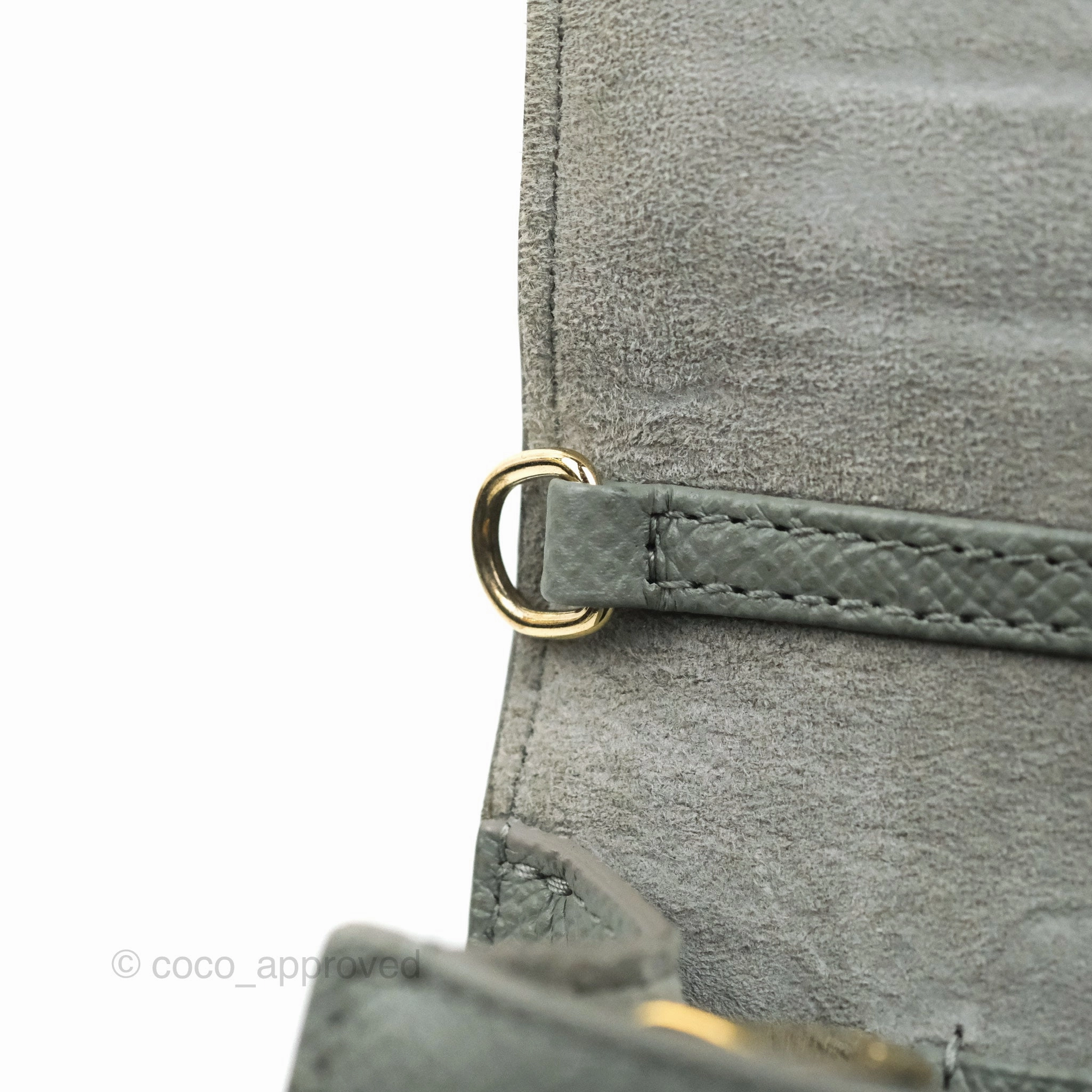 Dior 2-in-1 30 Montaigne Pouch Grey Grained Calfskin