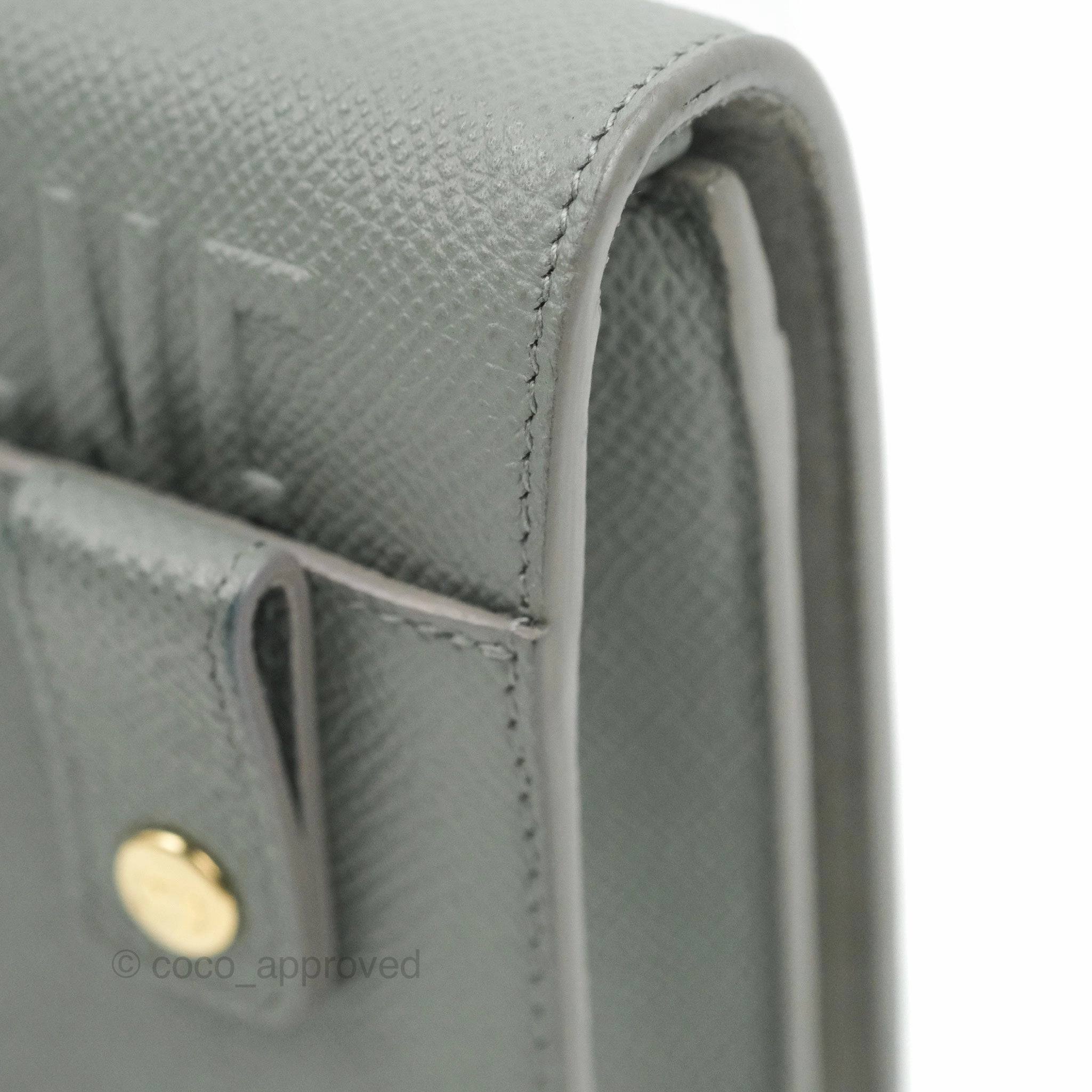 Dior 2-in-1 30 Montaigne Pouch Grey Grained Calfskin