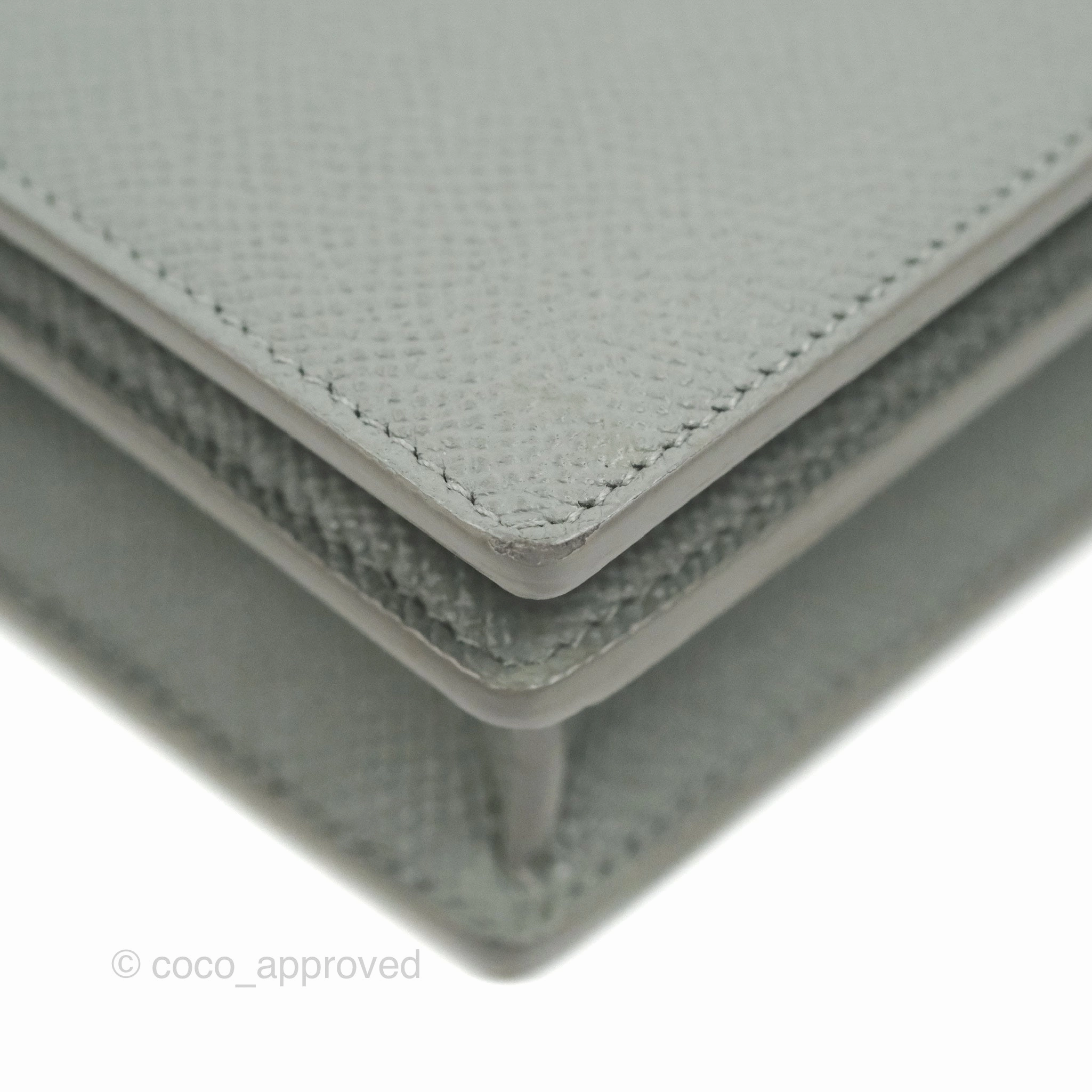 Dior 2-in-1 30 Montaigne Pouch Grey Grained Calfskin
