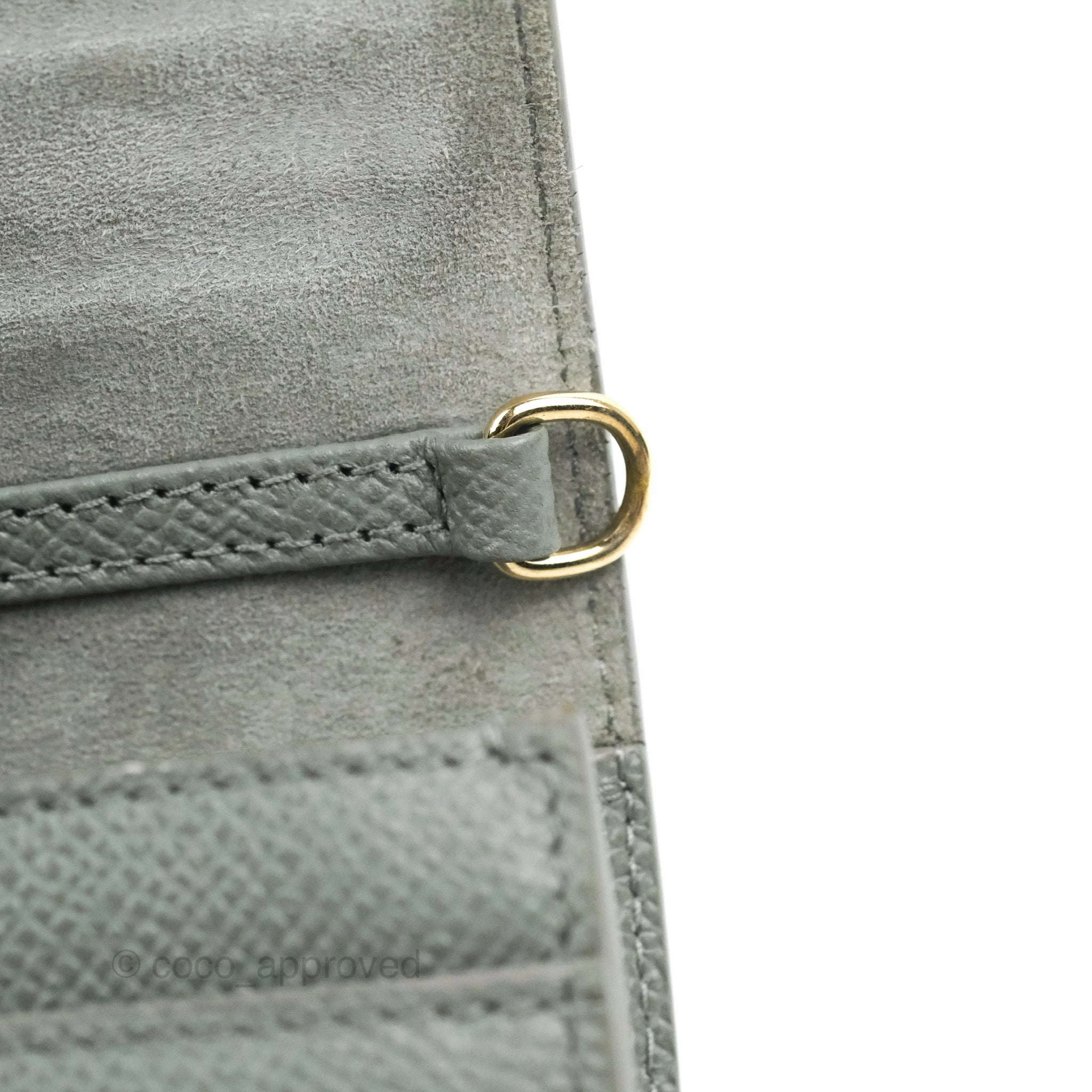 Dior 2-in-1 30 Montaigne Pouch Grey Grained Calfskin