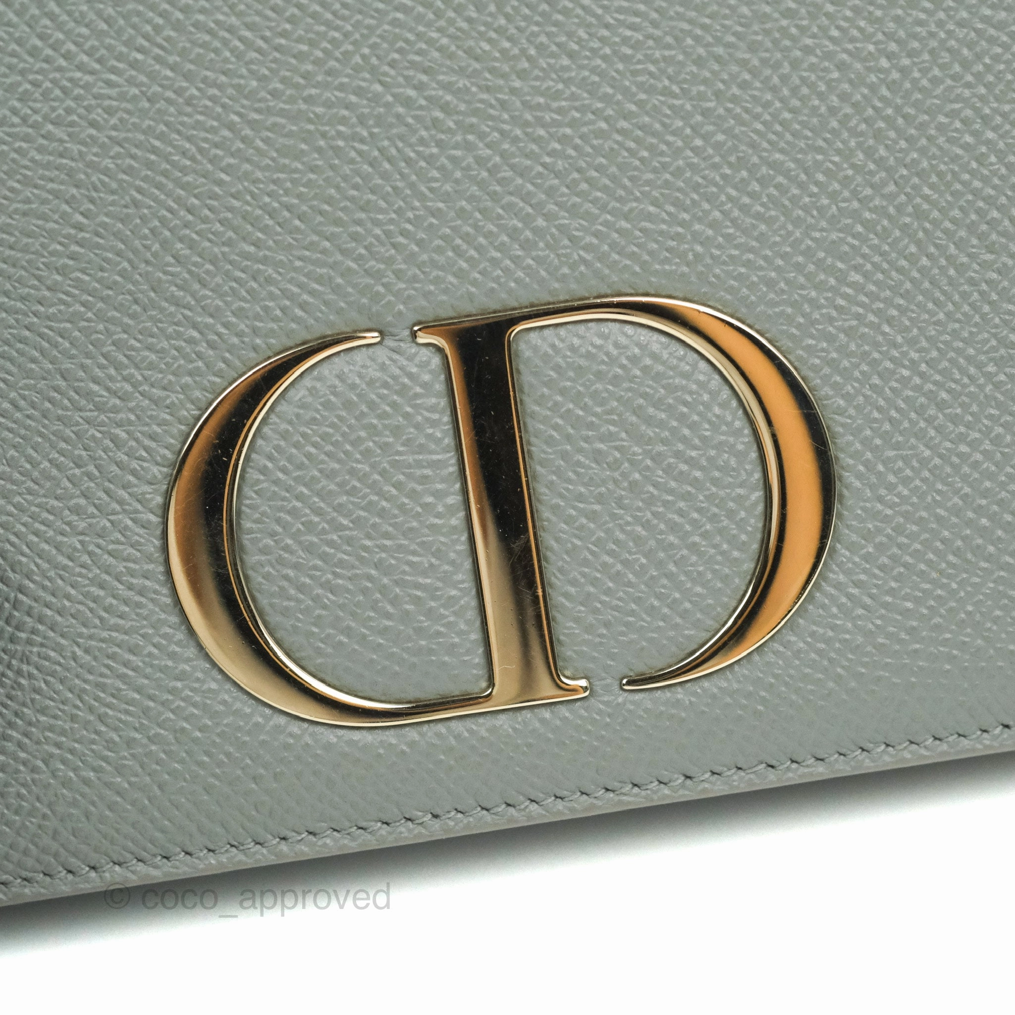 Dior 2-in-1 30 Montaigne Pouch Grey Grained Calfskin
