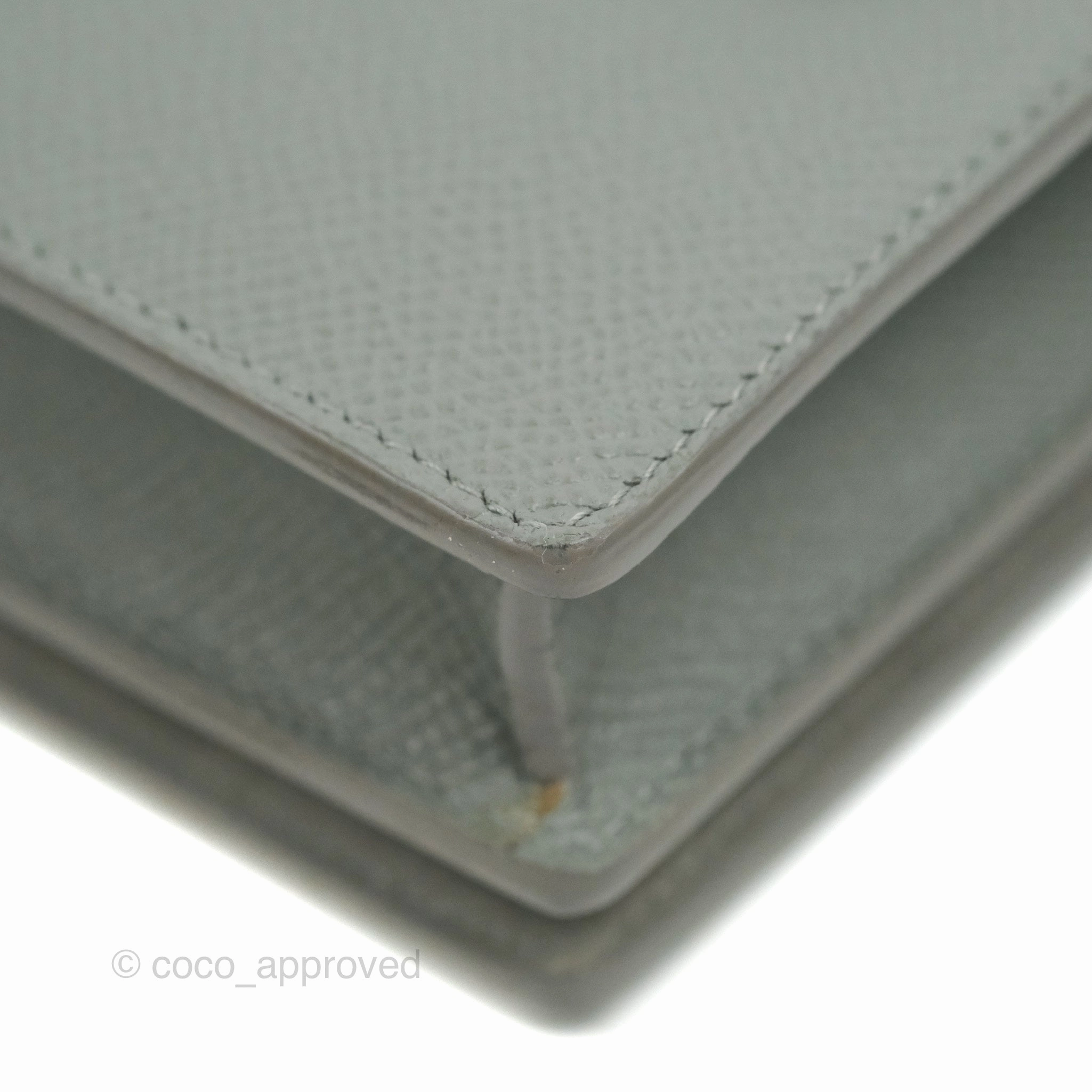 Dior 2-in-1 30 Montaigne Pouch Grey Grained Calfskin