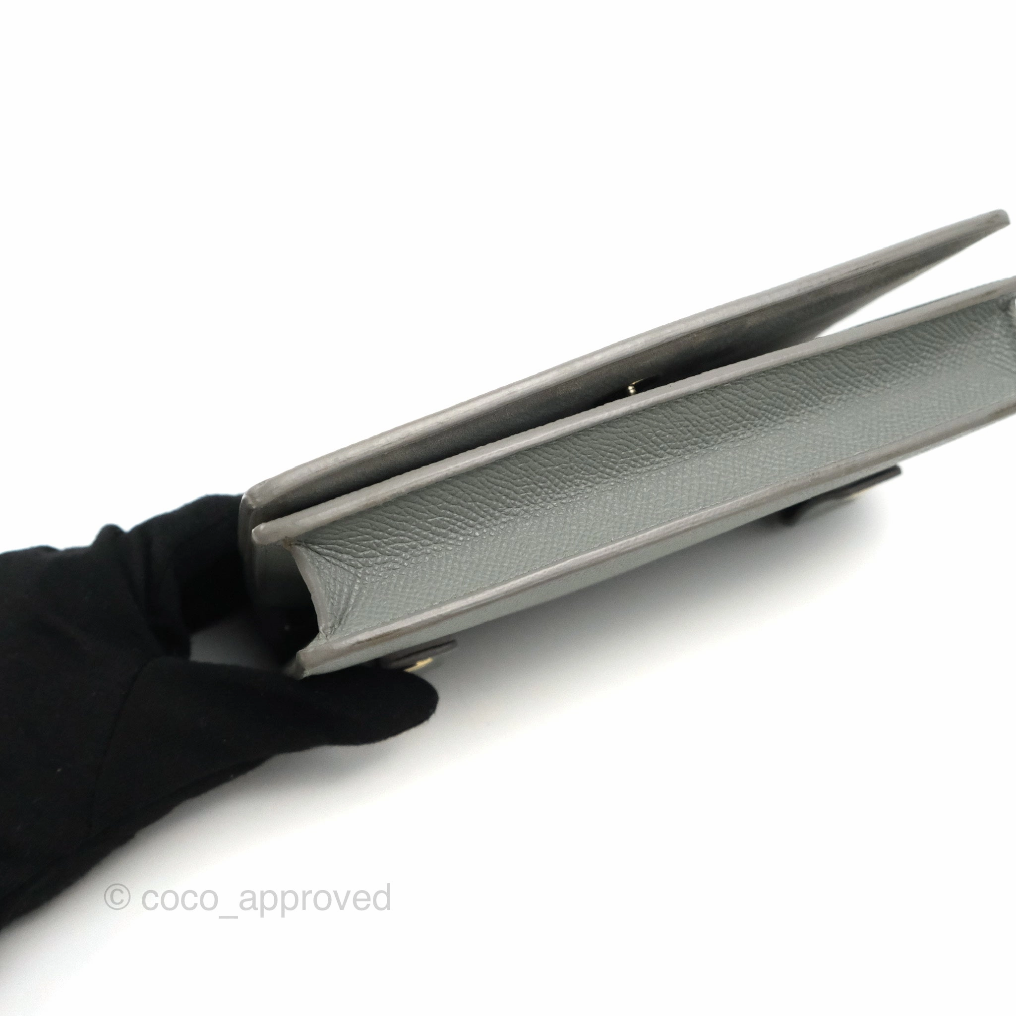 Dior 2-in-1 30 Montaigne Pouch Grey Grained Calfskin
