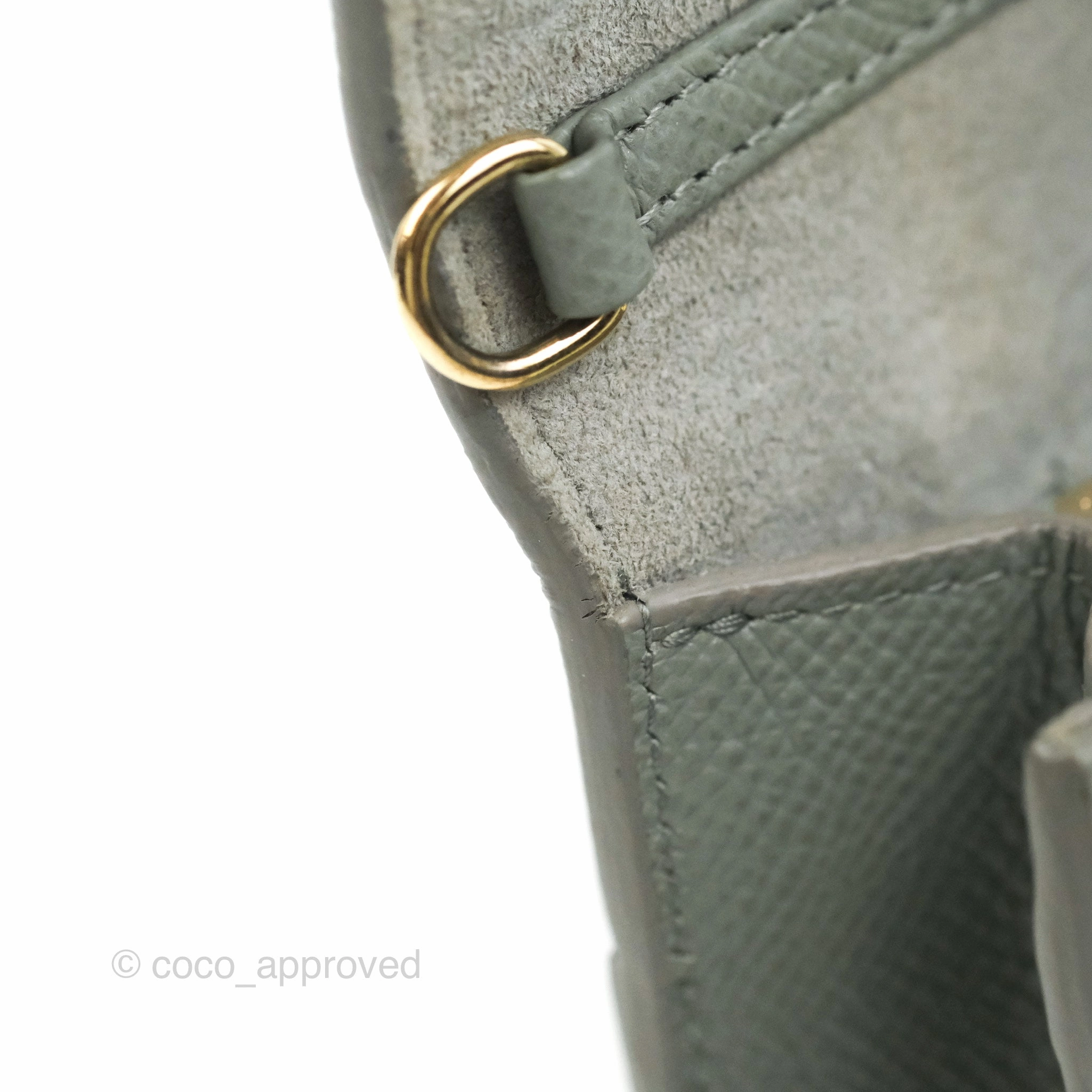 Dior 2-in-1 30 Montaigne Pouch Grey Grained Calfskin