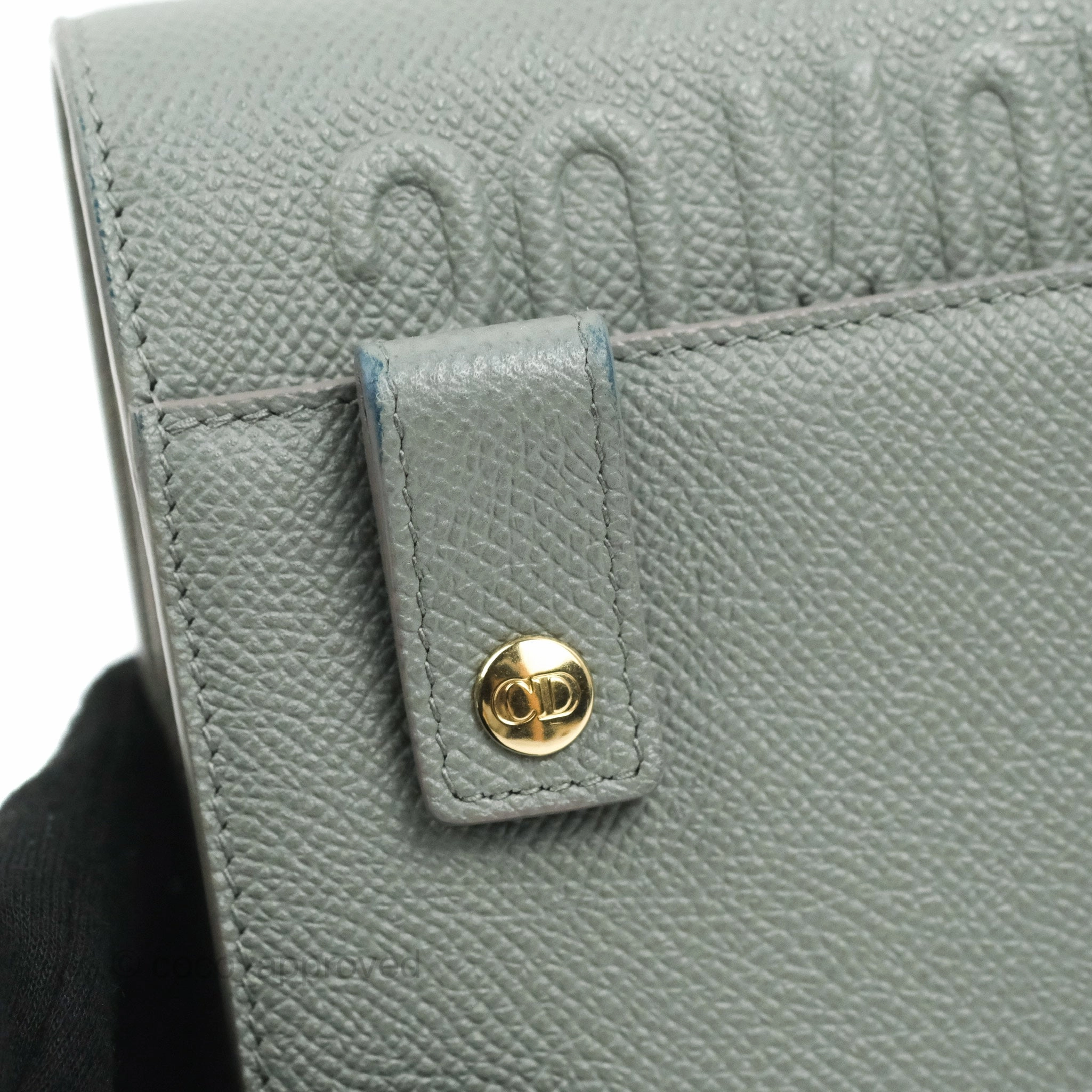 Dior 2-in-1 30 Montaigne Pouch Grey Grained Calfskin