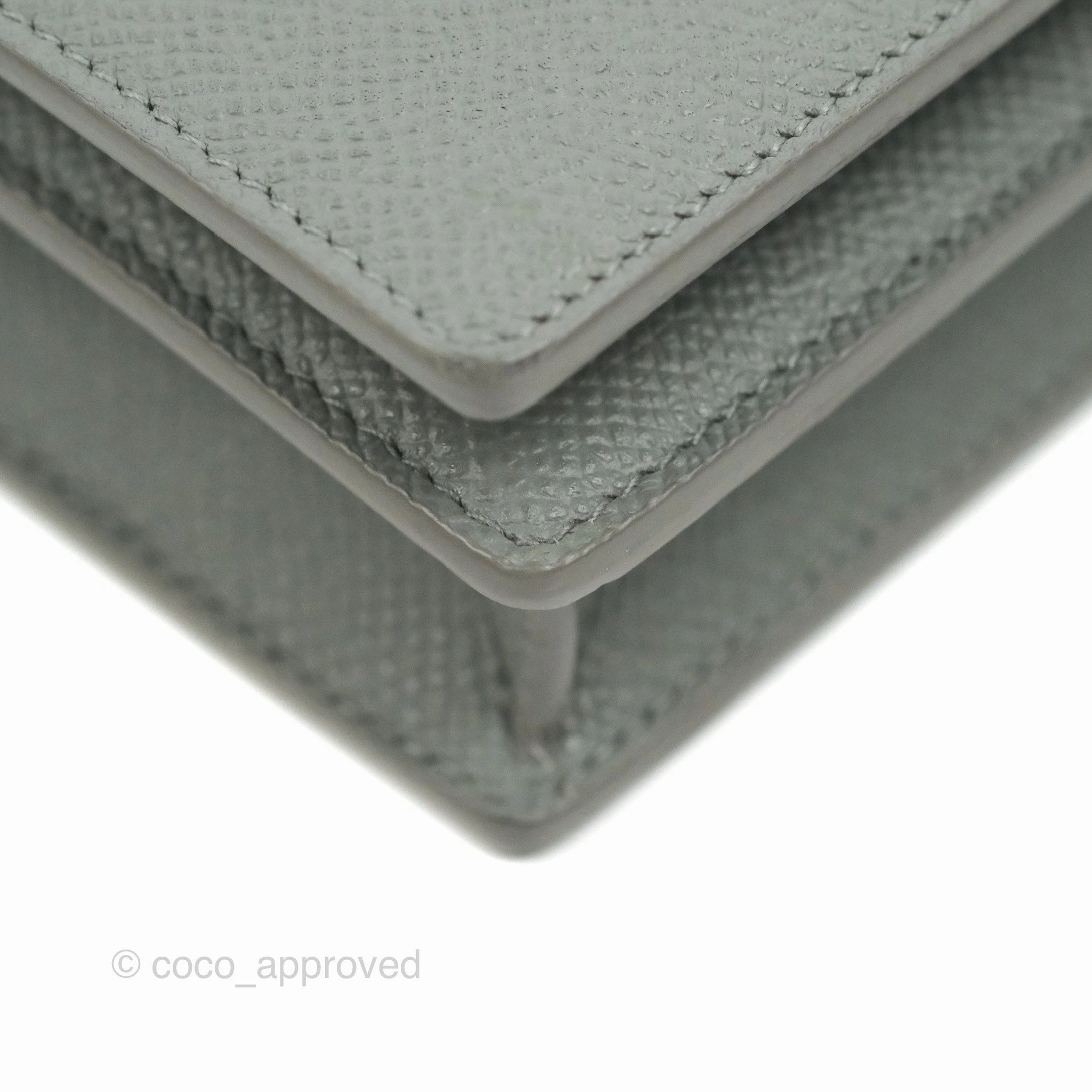 Dior 2-in-1 30 Montaigne Pouch Grey Grained Calfskin