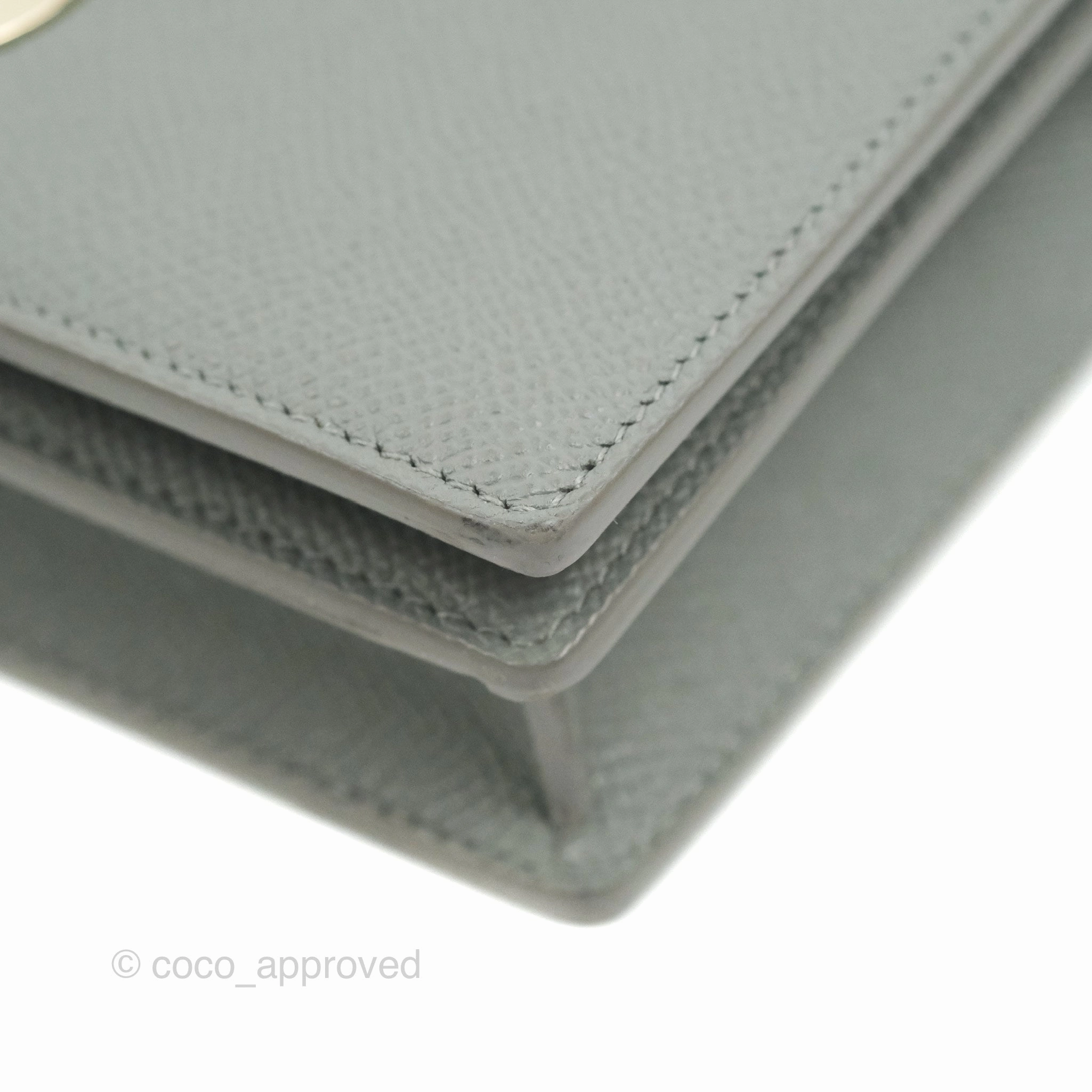 Dior 2-in-1 30 Montaigne Pouch Grey Grained Calfskin