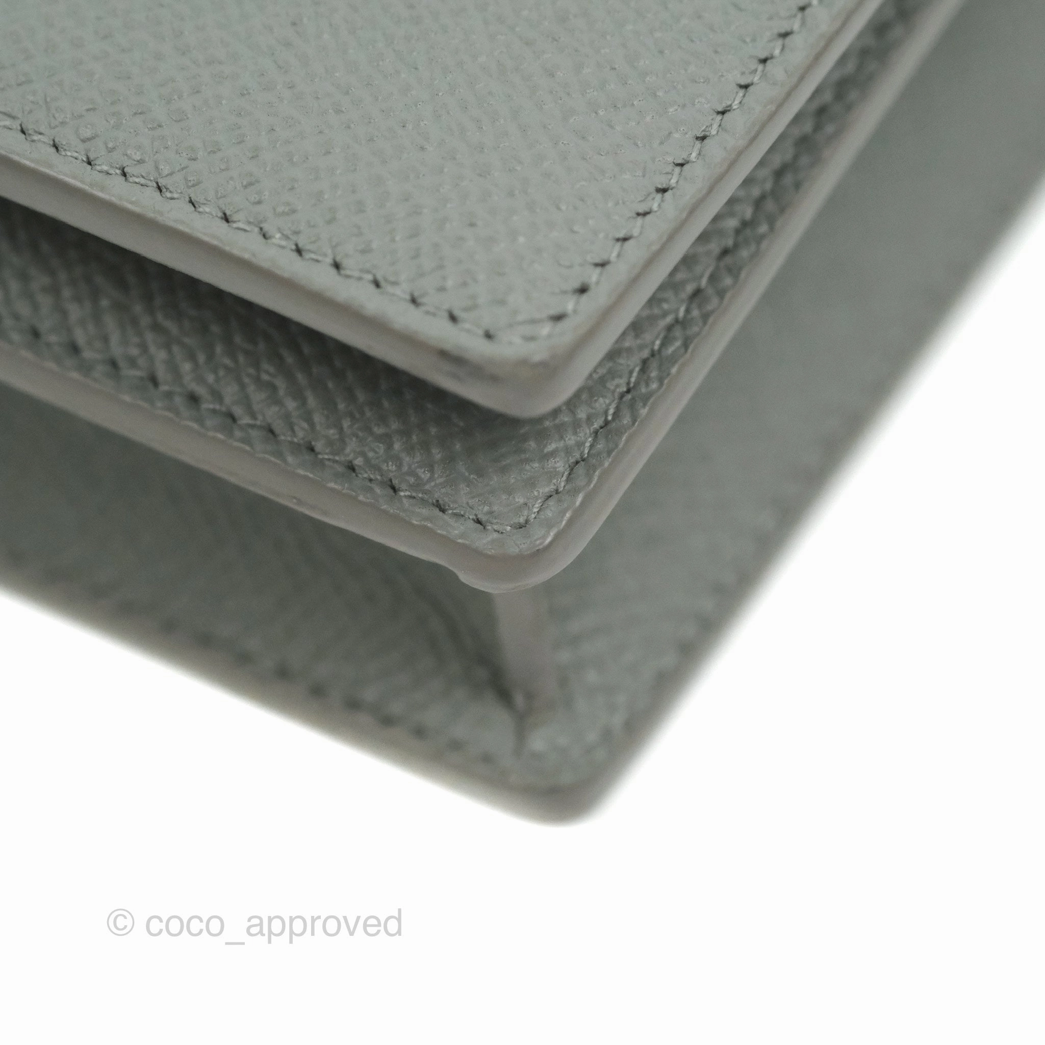 Dior 2-in-1 30 Montaigne Pouch Grey Grained Calfskin