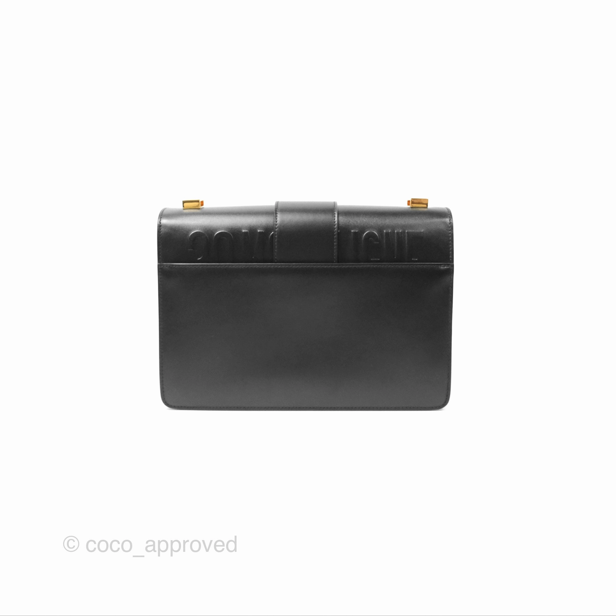 Dior 30 Montaigne Bag Black Box Calfskin