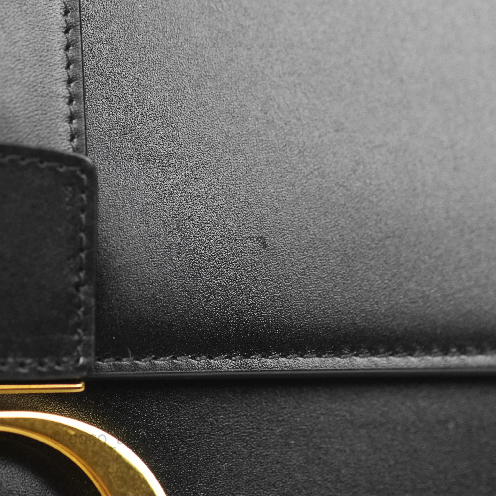 Dior 30 Montaigne Bag Black Box Calfskin