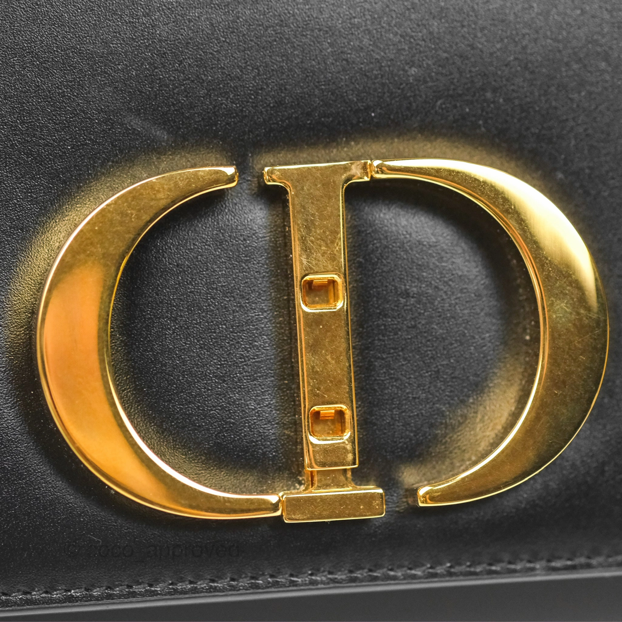 Dior 30 Montaigne Bag Black Box Calfskin