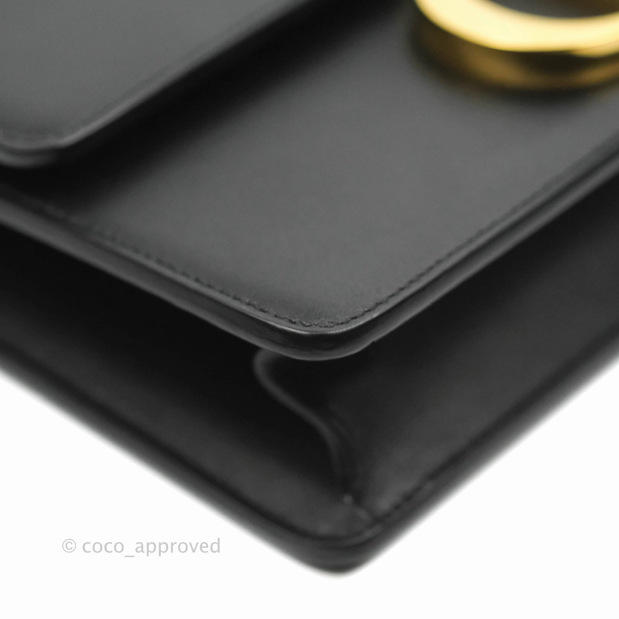 Dior 30 Montaigne Bag Black Calfskin Gold Hardware