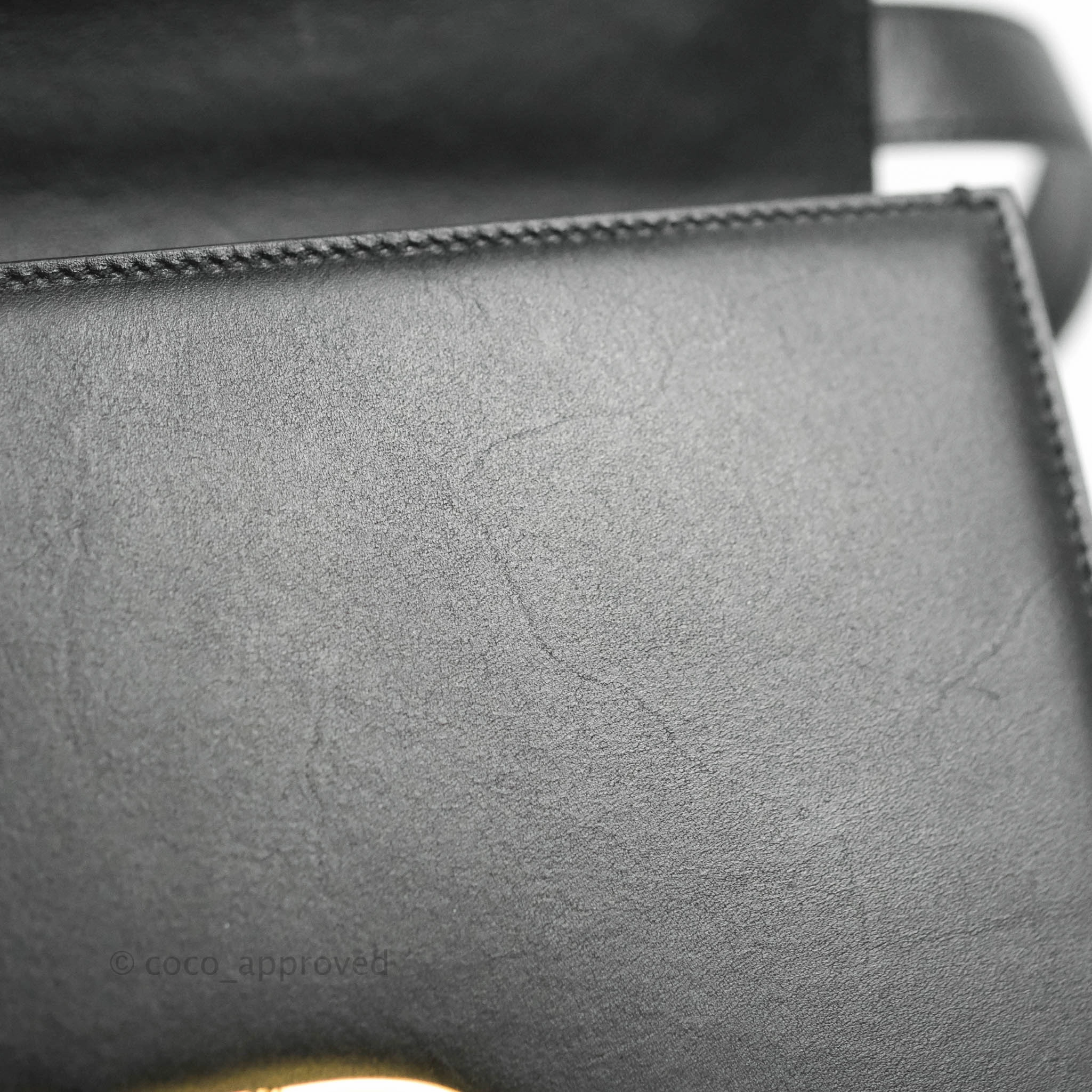 Dior 30 Montaigne Bag Black Calfskin Gold Hardware