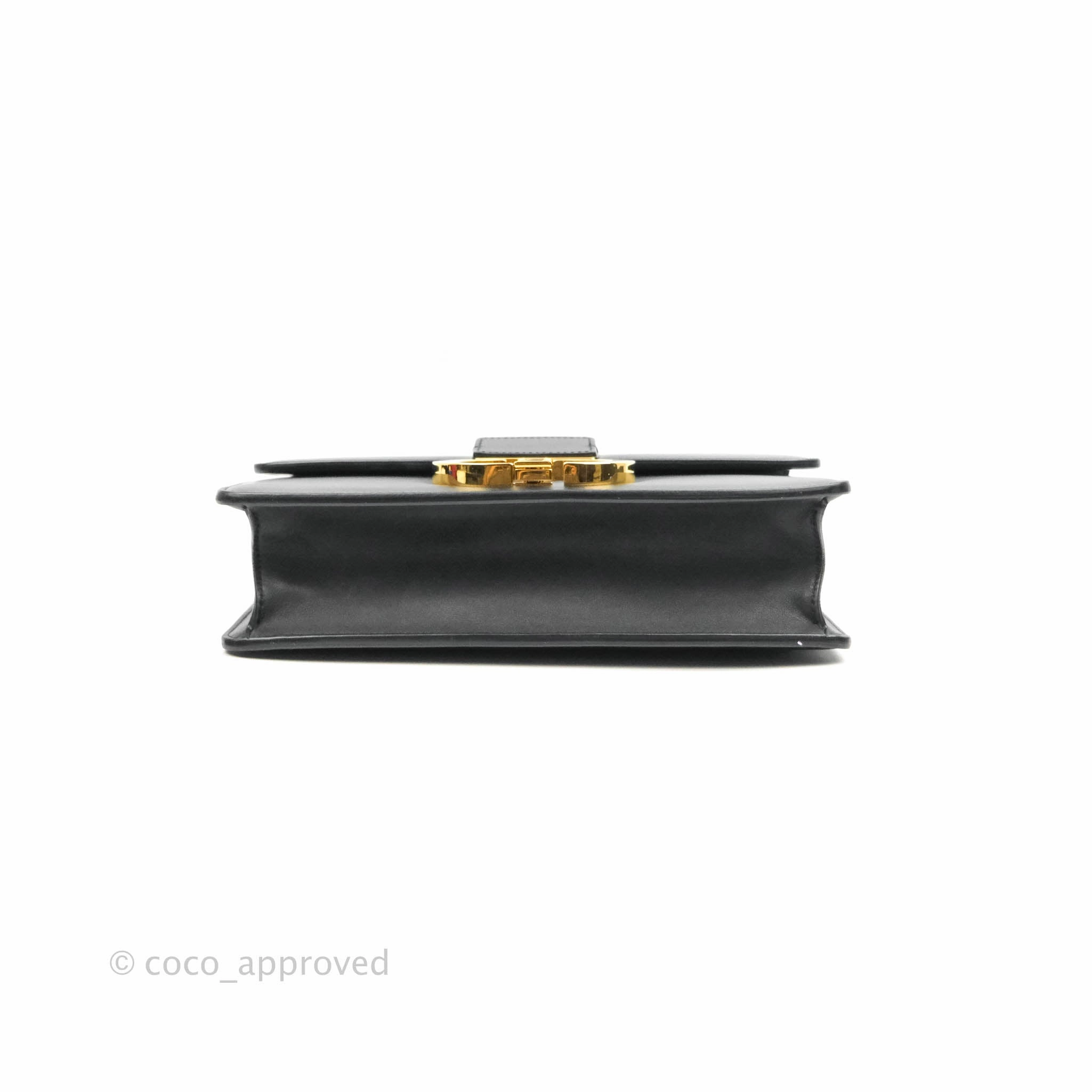 Dior 30 Montaigne Bag Black Calfskin Gold Hardware