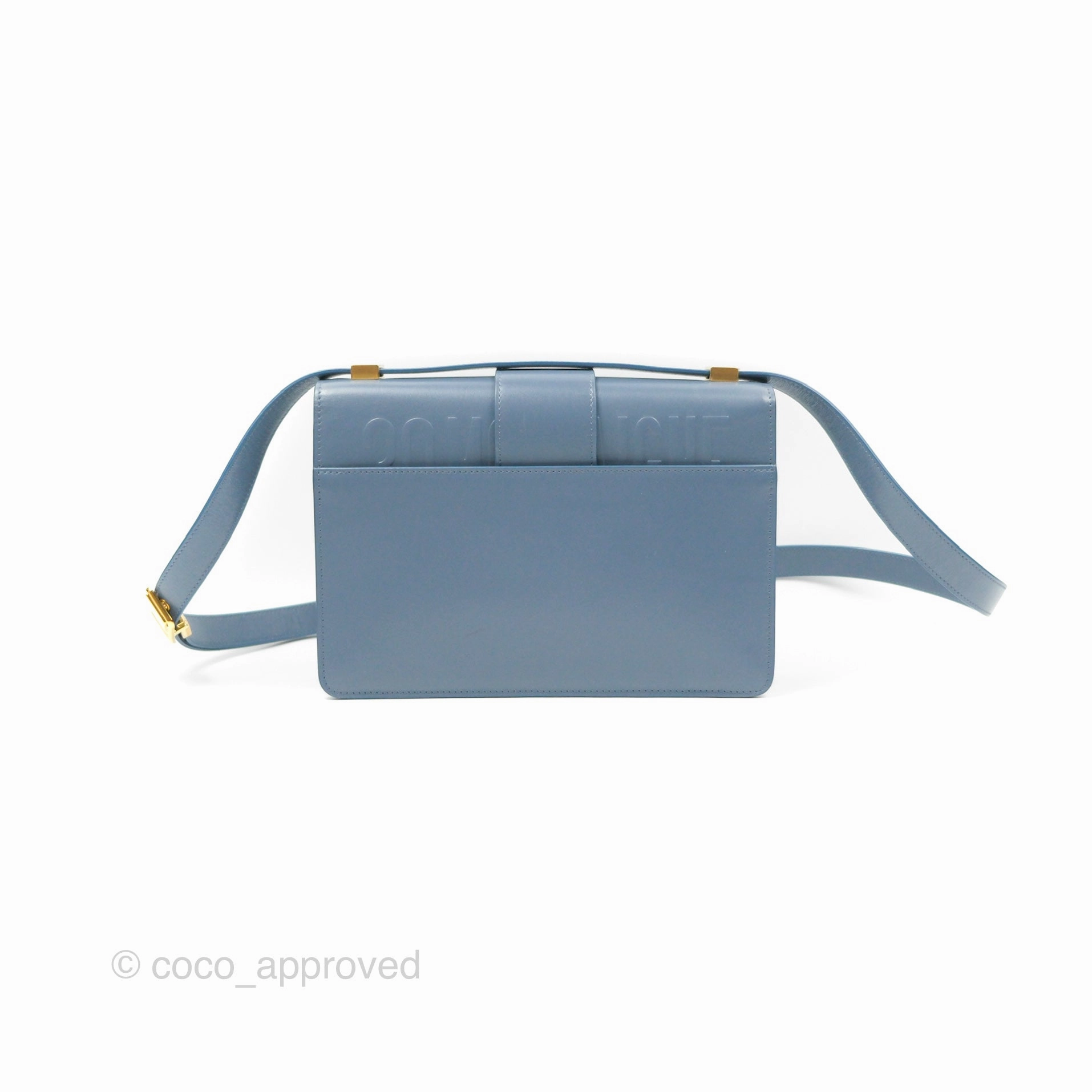 Dior 30 Montaigne Bag Blue Box Calfskin