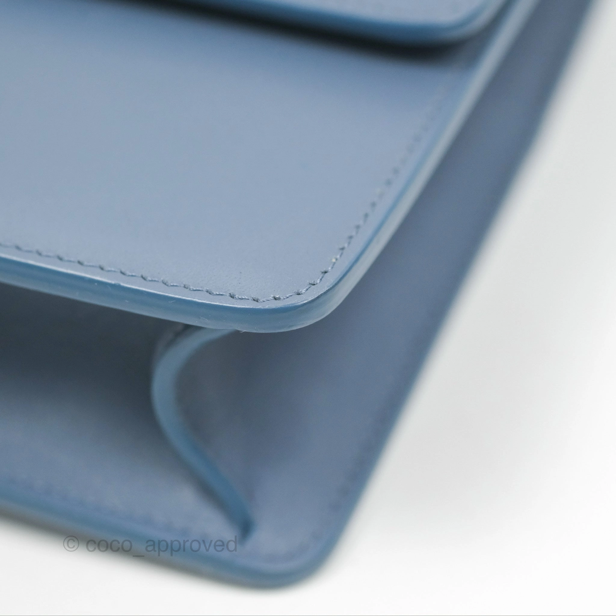 Dior 30 Montaigne Bag Blue Box Calfskin