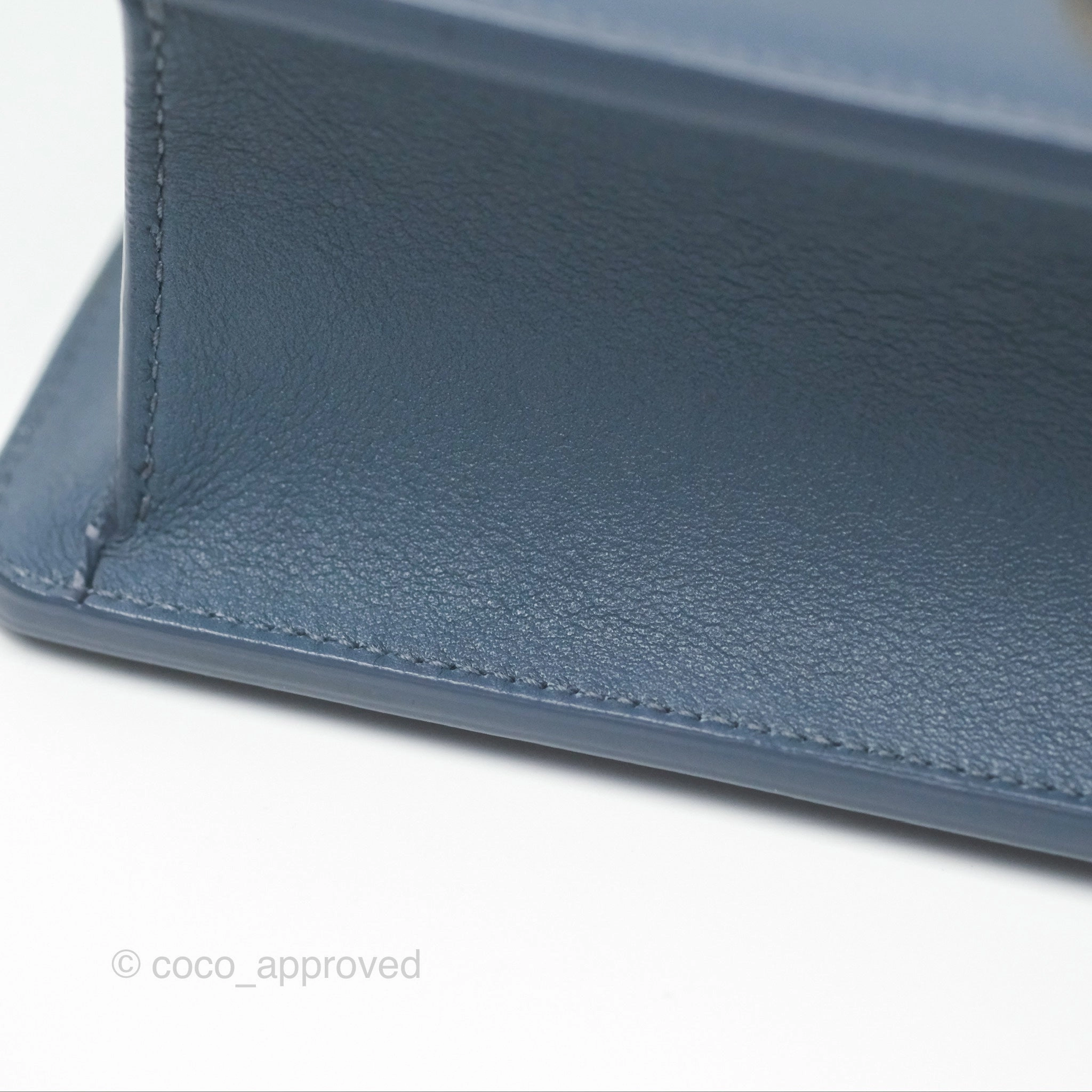 Dior 30 Montaigne Bag Blue Box Calfskin