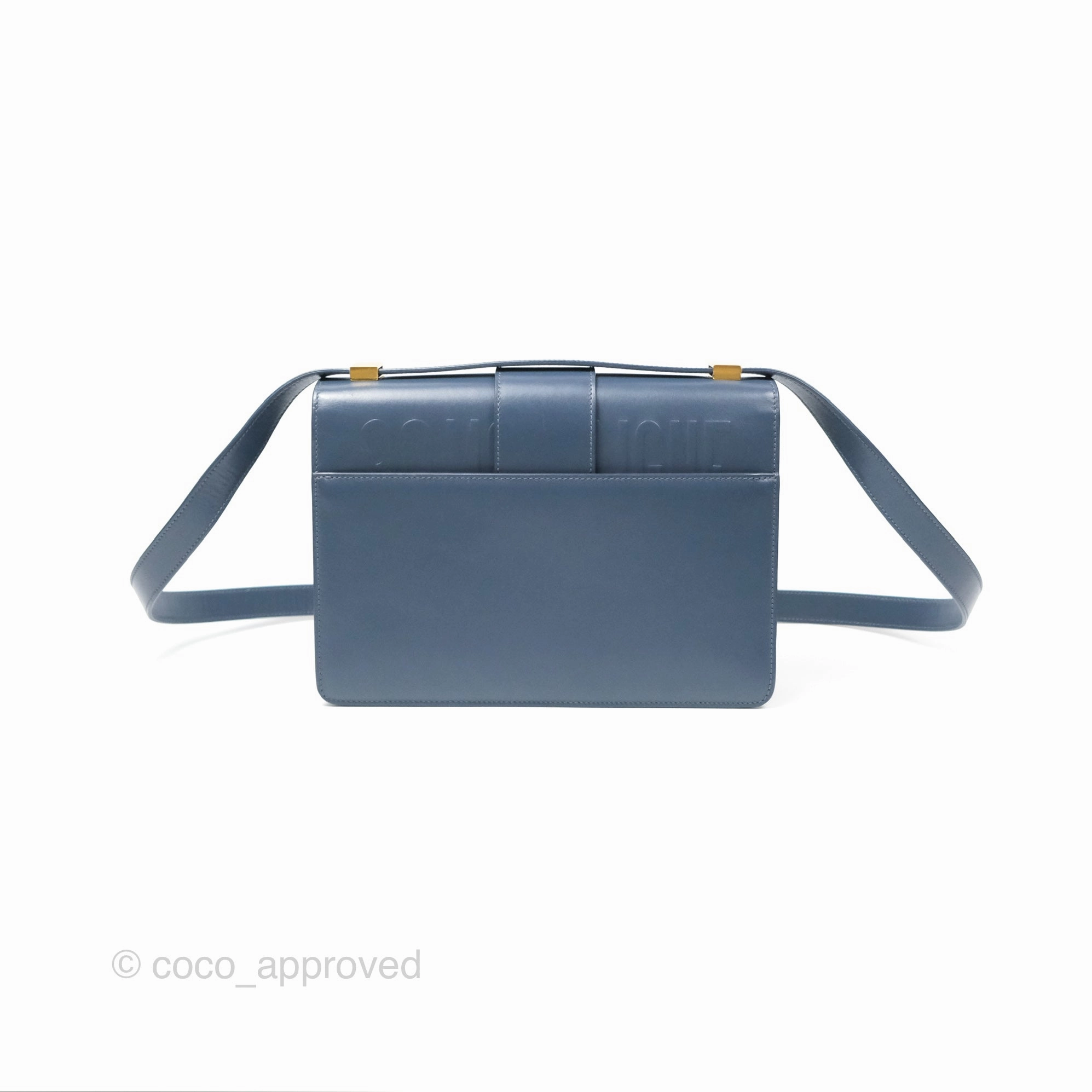 Dior 30 Montaigne Bag Blue Box Calfskin
