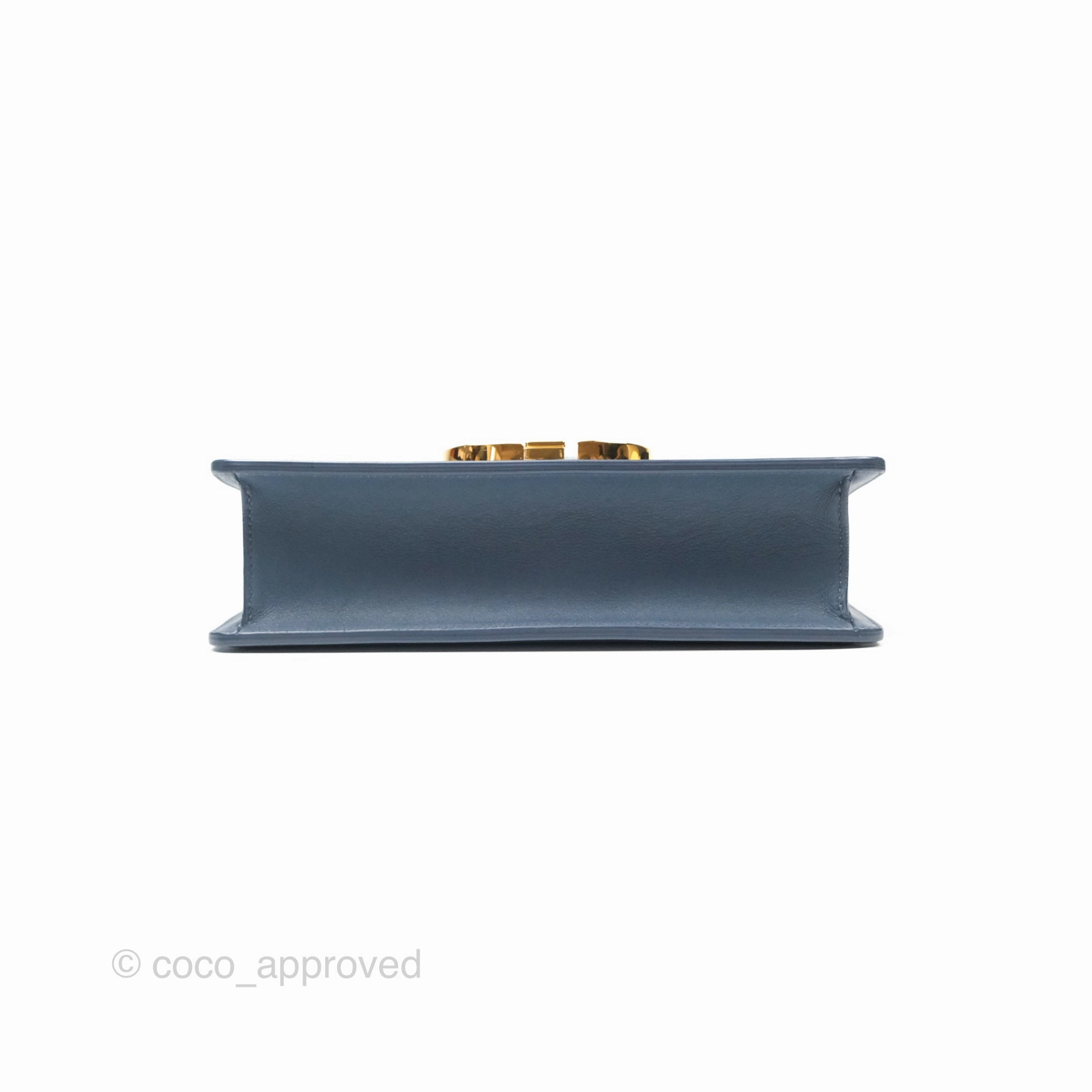 Dior 30 Montaigne Bag Blue Box Calfskin