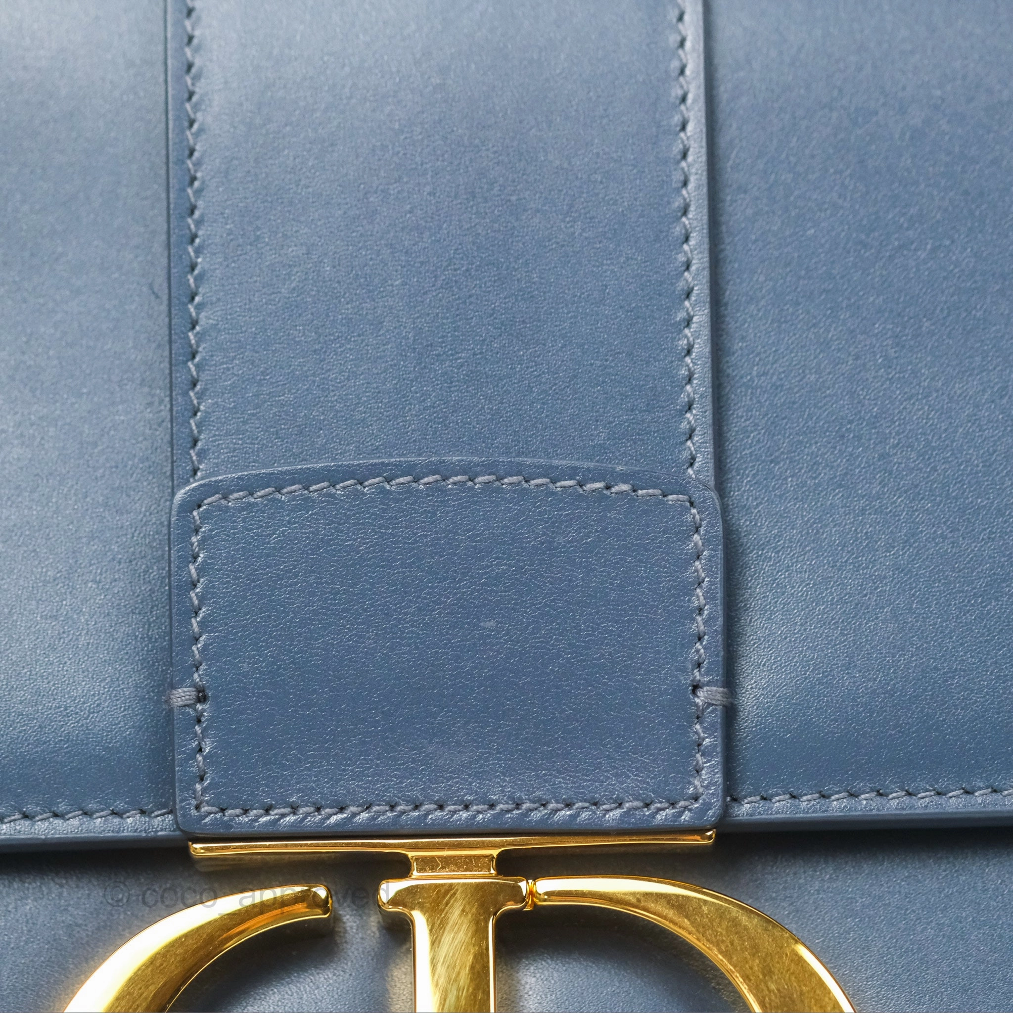 Dior 30 Montaigne Bag Blue Box Calfskin