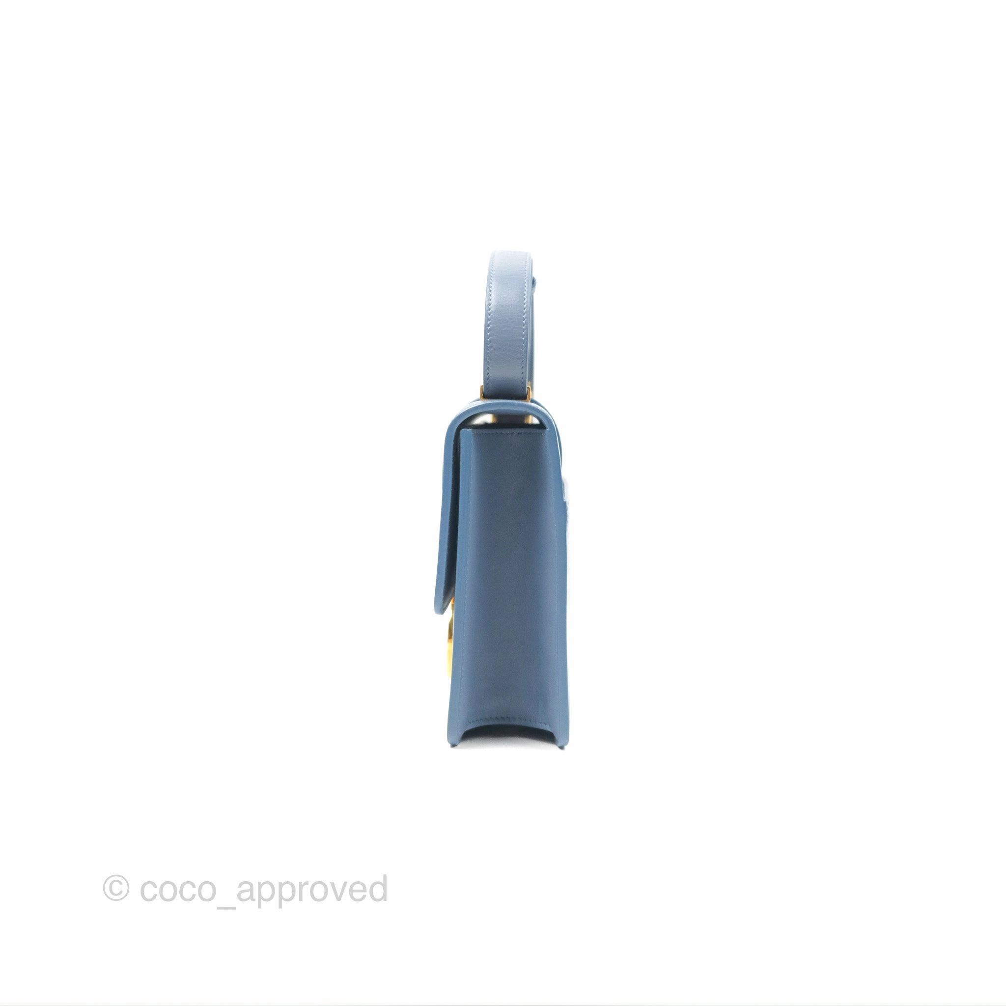 Dior 30 Montaigne Bag Blue Box Calfskin