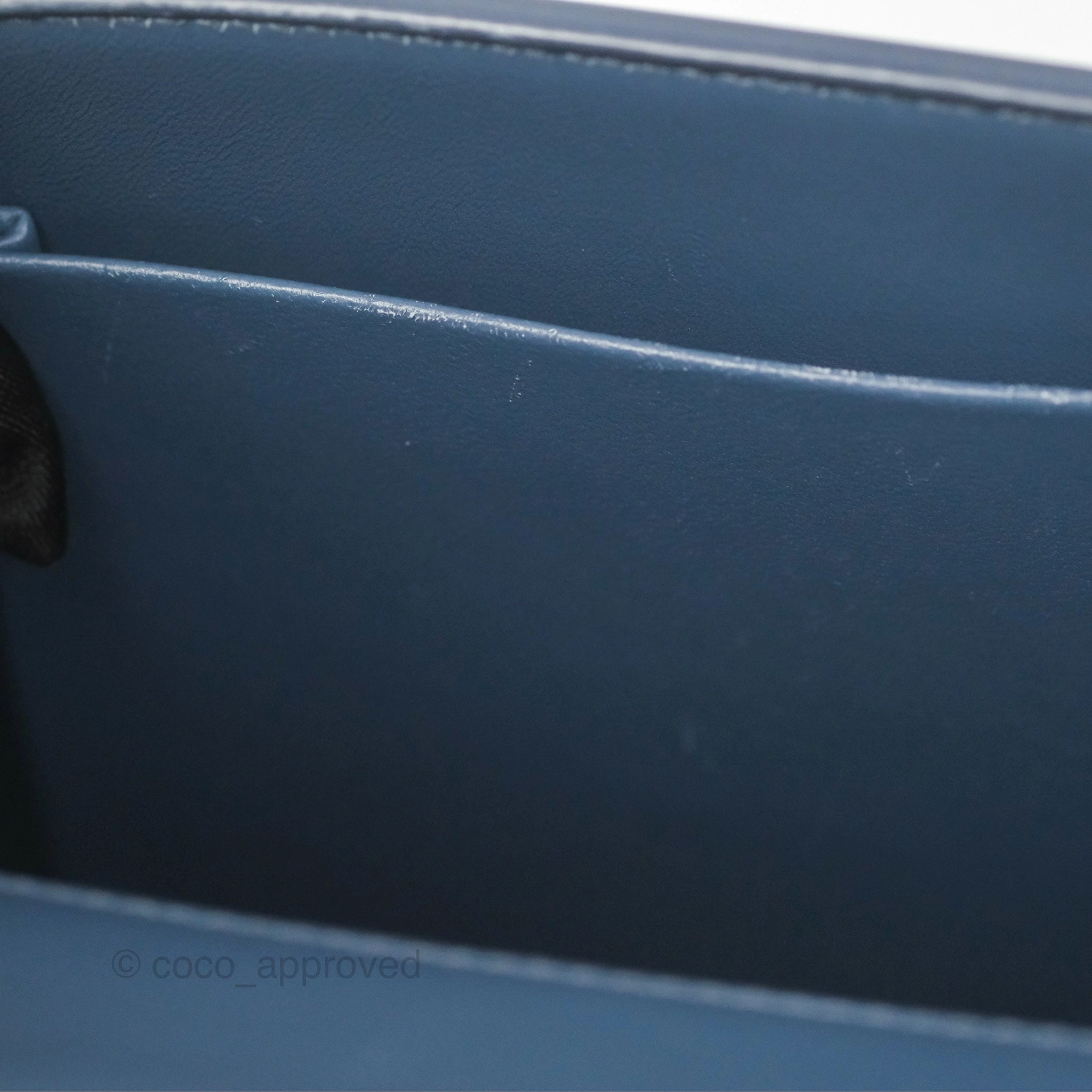 Dior 30 Montaigne Bag Blue Box Calfskin
