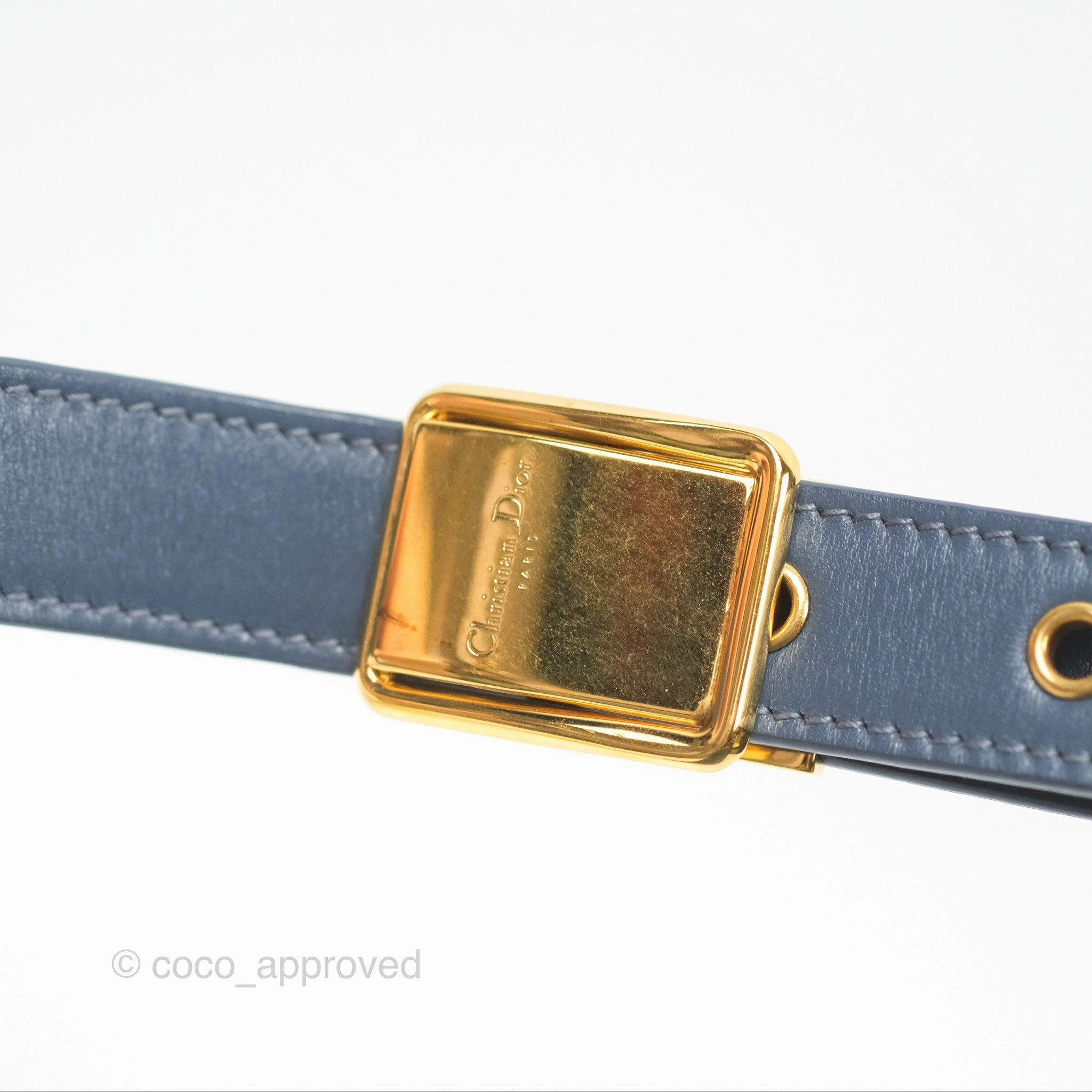 Dior 30 Montaigne Bag Blue Box Calfskin