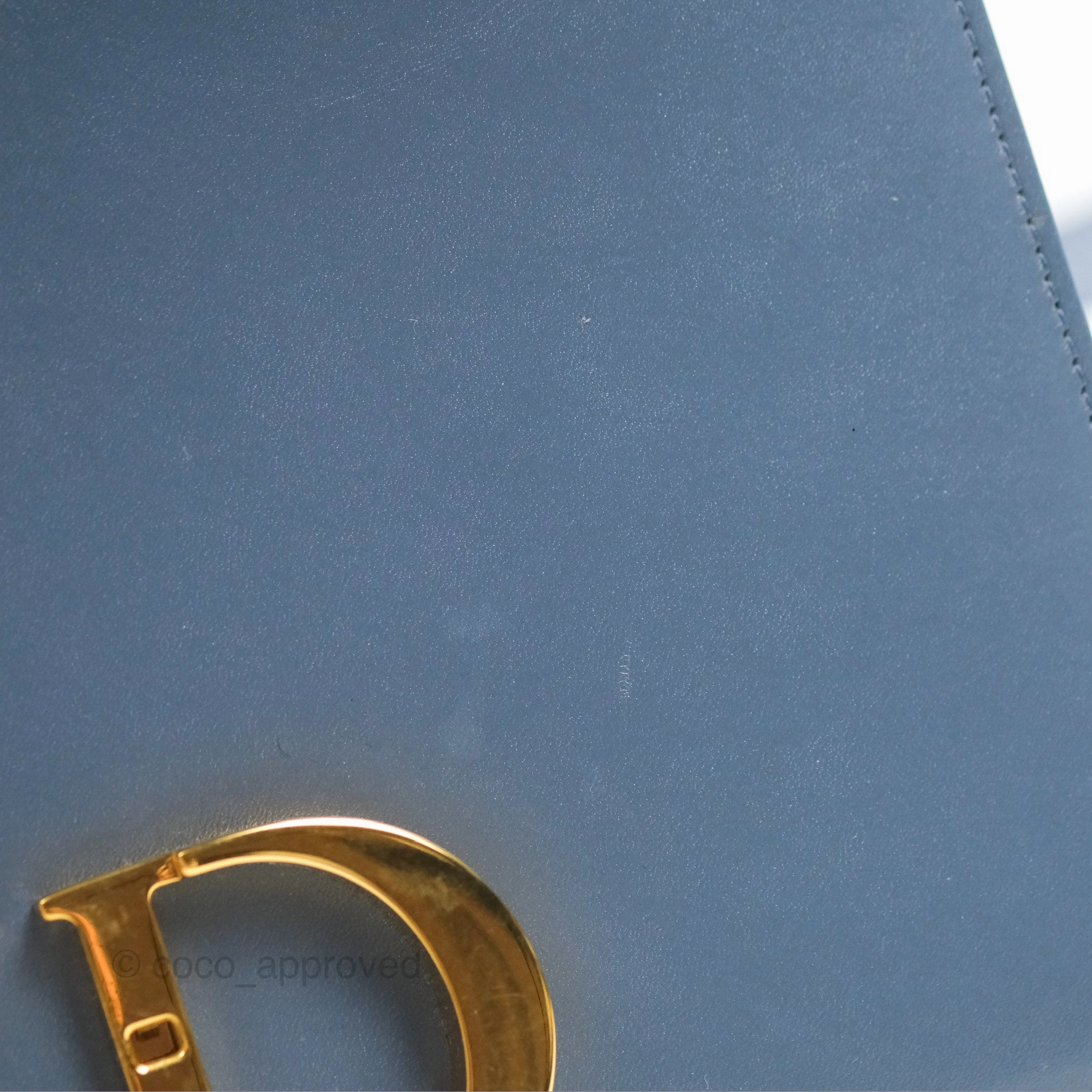 Dior 30 Montaigne Bag Blue Box Calfskin