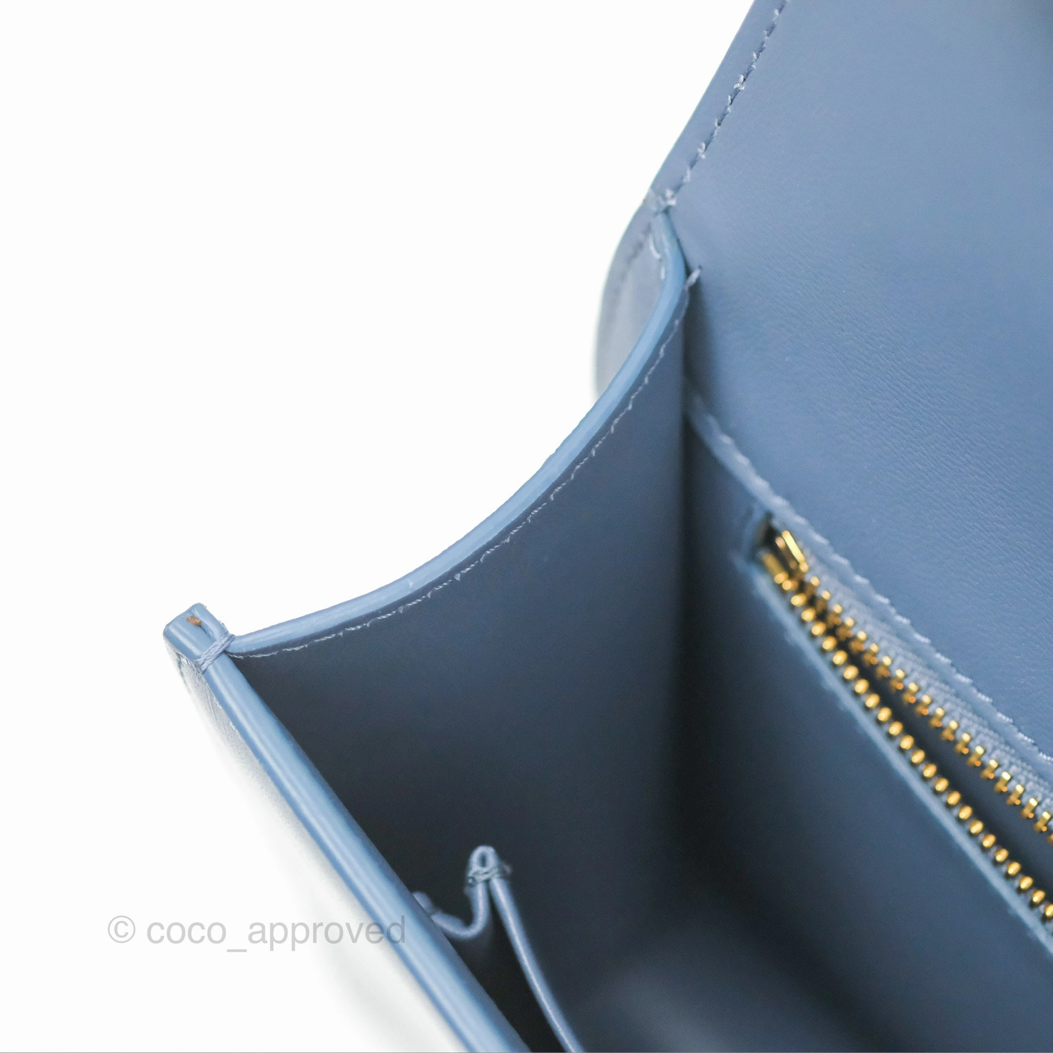 Dior 30 Montaigne Bag Blue Box Calfskin