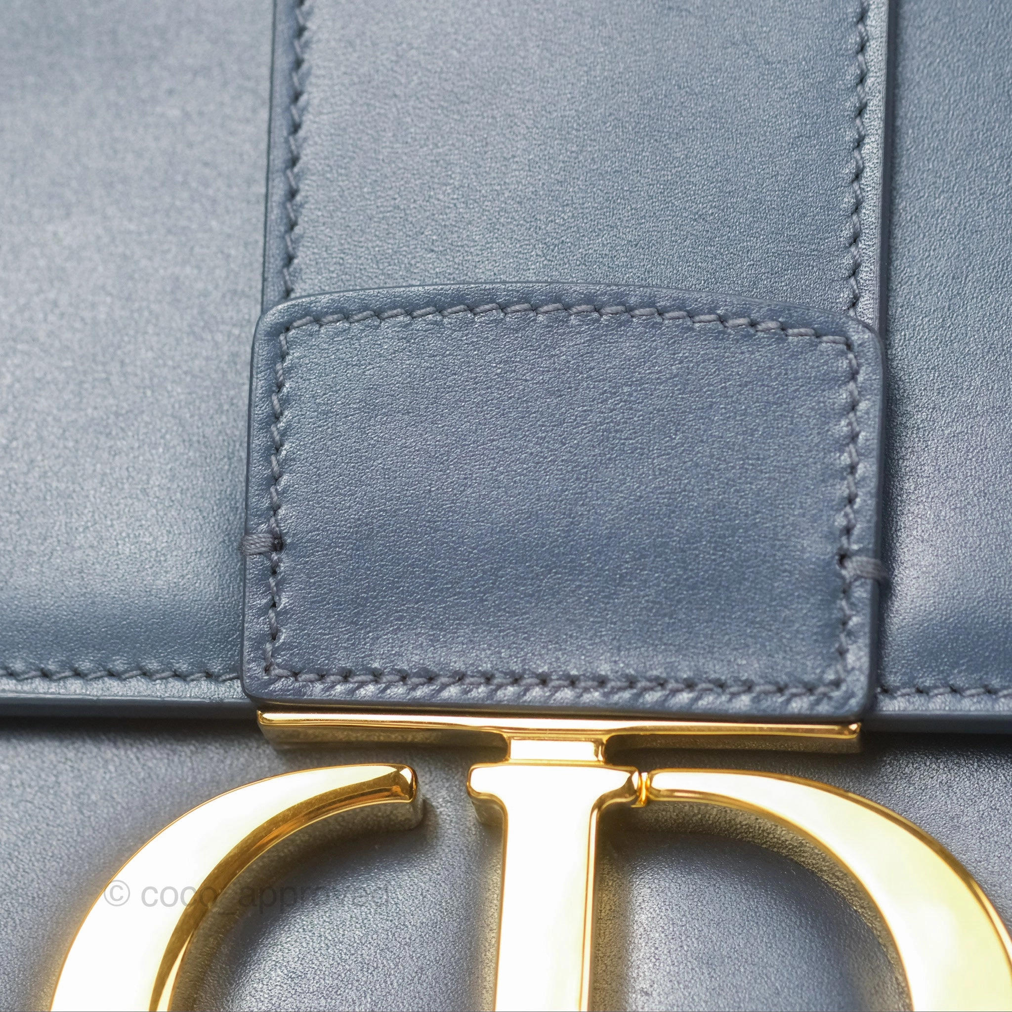 Dior 30 Montaigne Bag Blue Box Calfskin