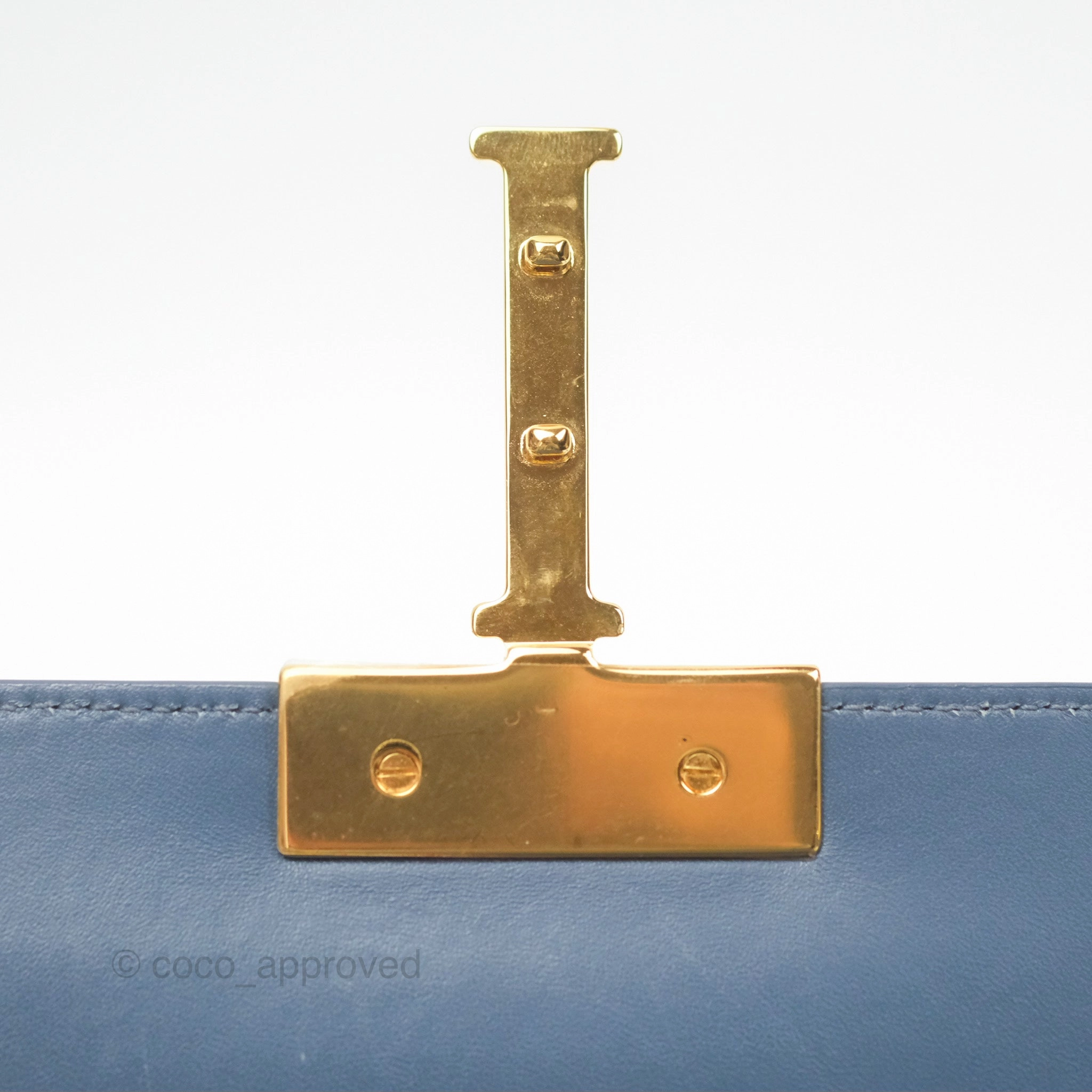 Dior 30 Montaigne Bag Blue Box Calfskin