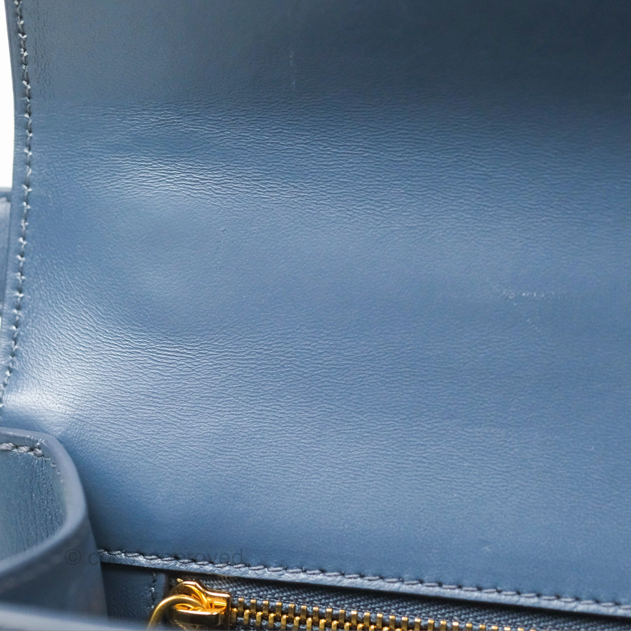 Dior 30 Montaigne Bag Blue Box Calfskin