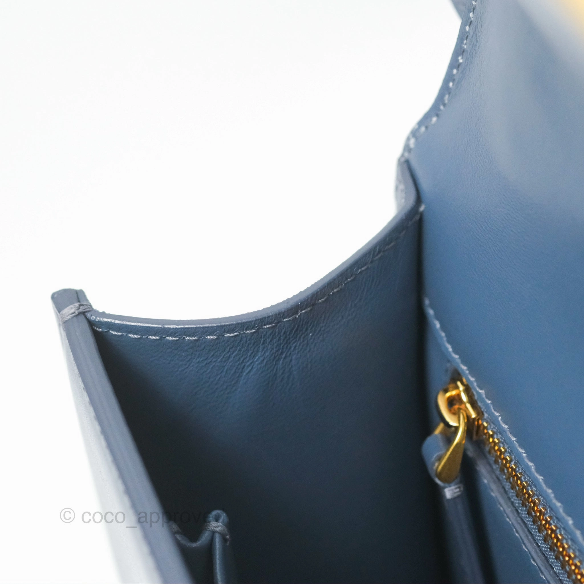 Dior 30 Montaigne Bag Blue Box Calfskin