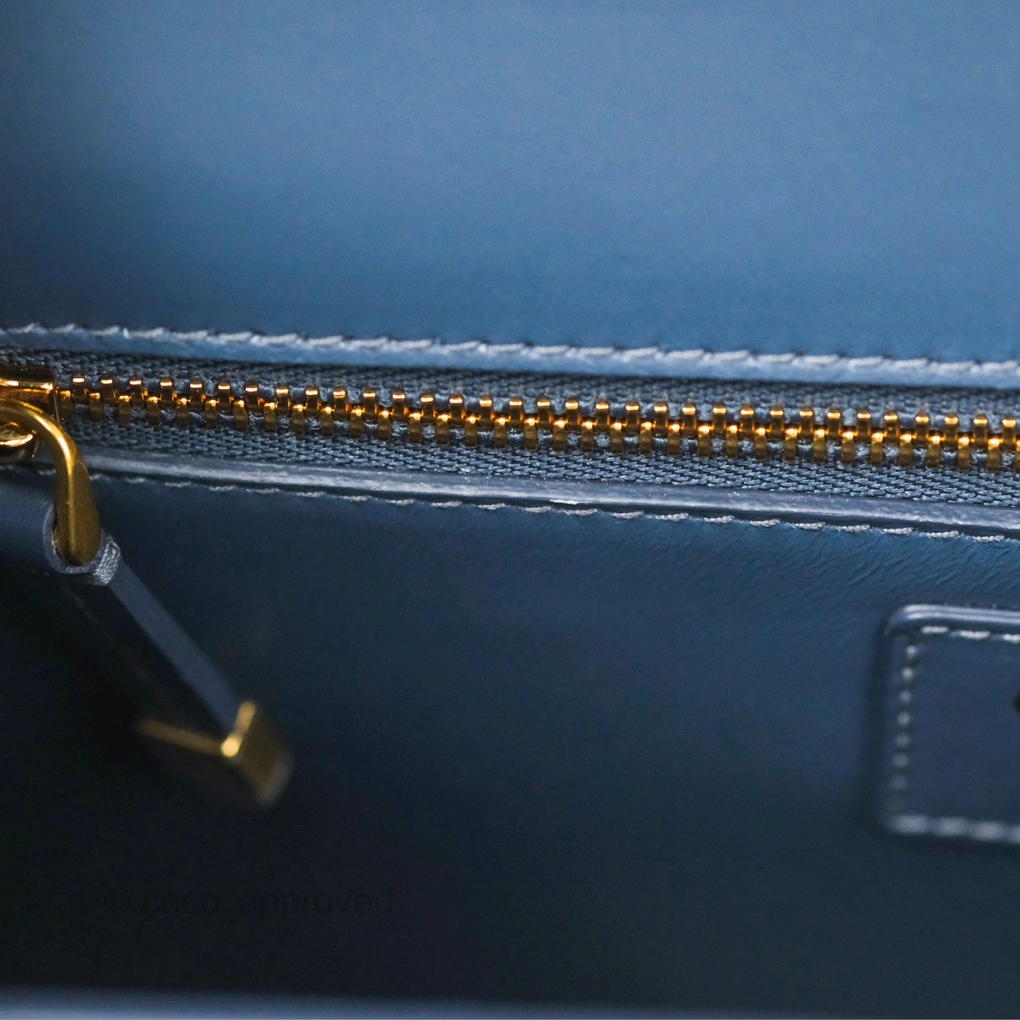 Dior 30 Montaigne Bag Blue Box Calfskin