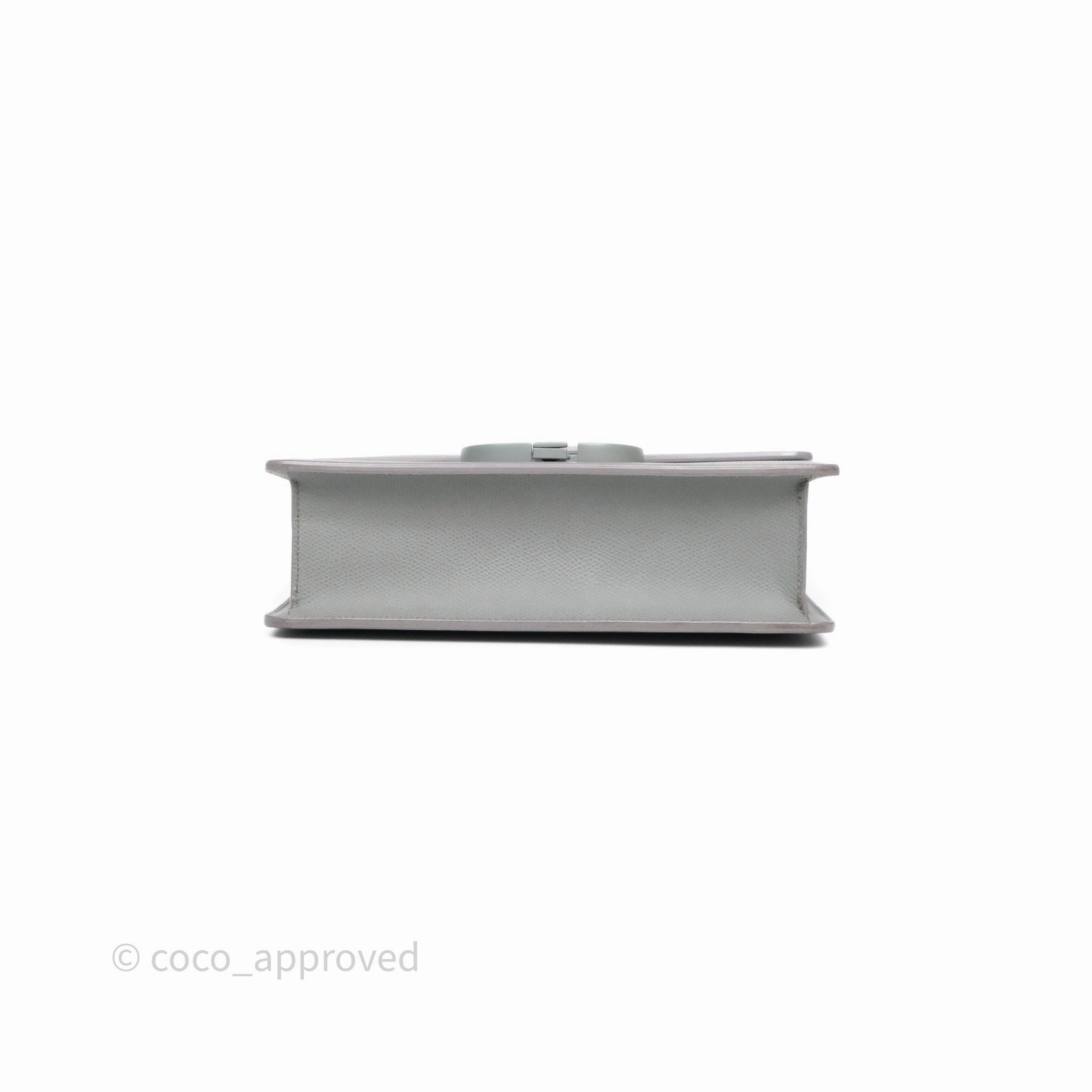 Dior 30 Montaigne Bag Grey Ultra Matte Grained Calfskin