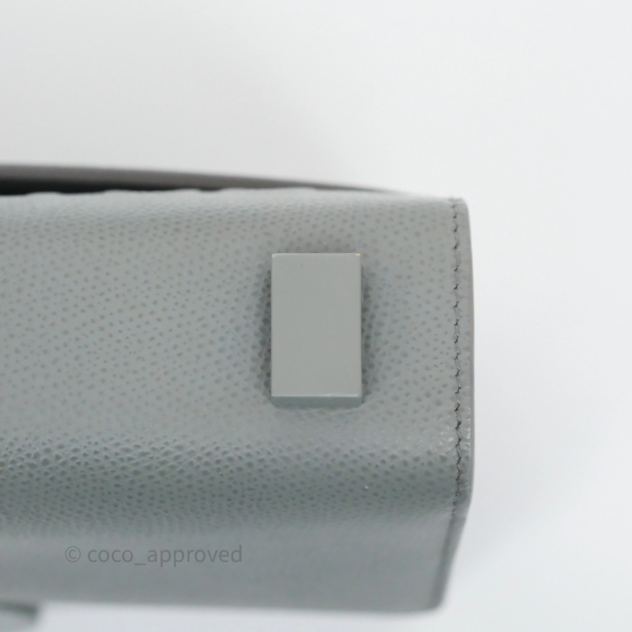 Dior 30 Montaigne Bag Grey Ultra Matte Grained Calfskin