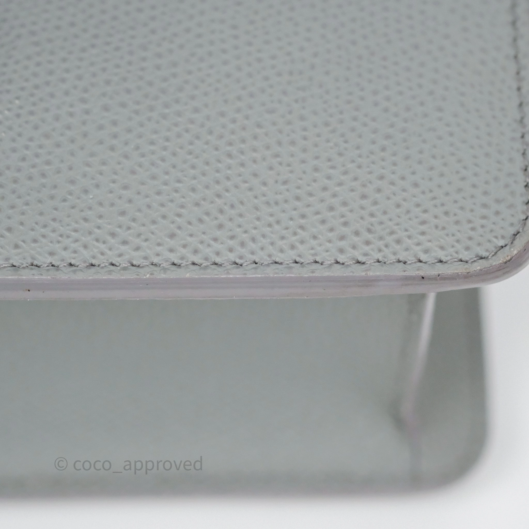 Dior 30 Montaigne Bag Grey Ultra Matte Grained Calfskin