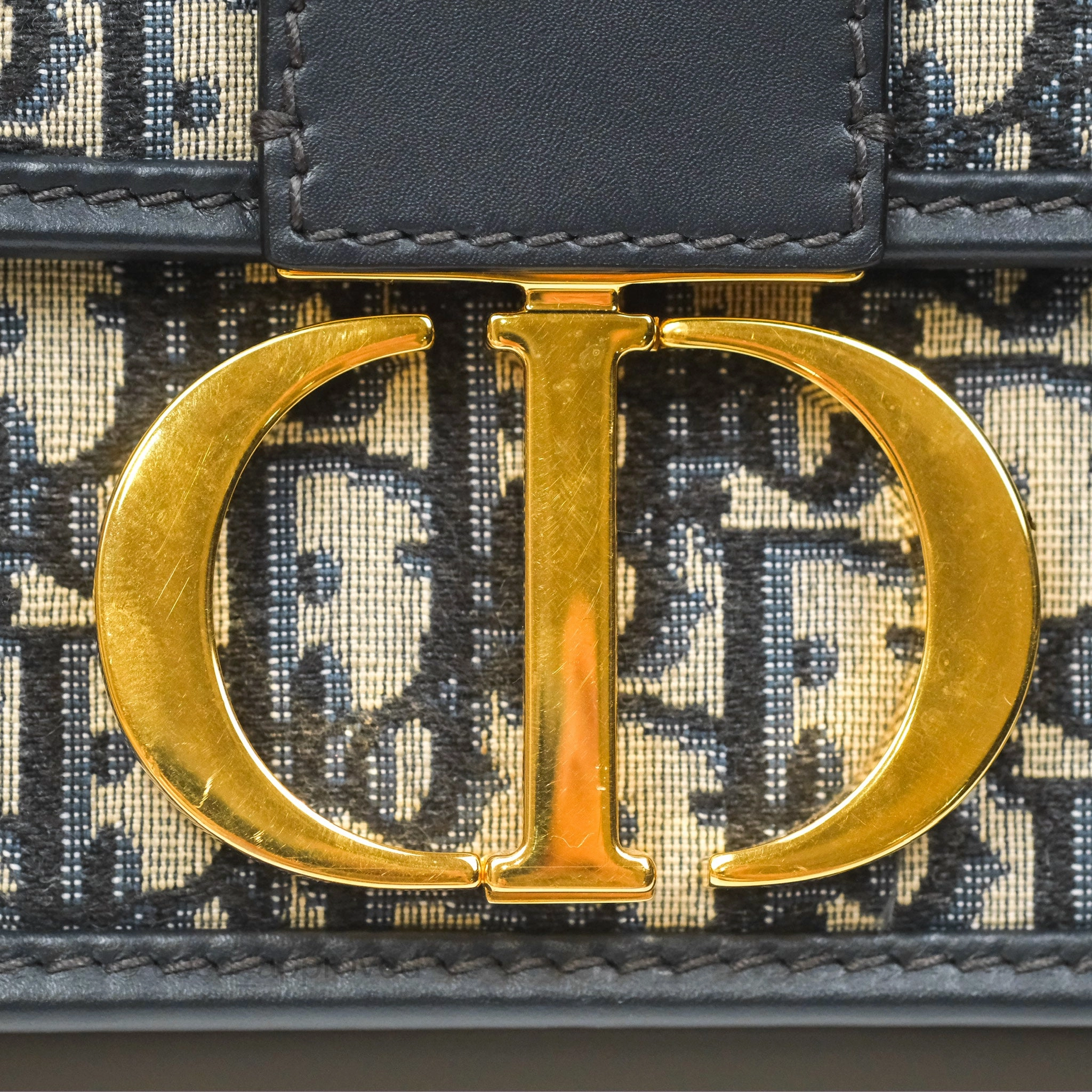 Dior 30 Montaigne Bag Navy Dior Oblique Jacquard