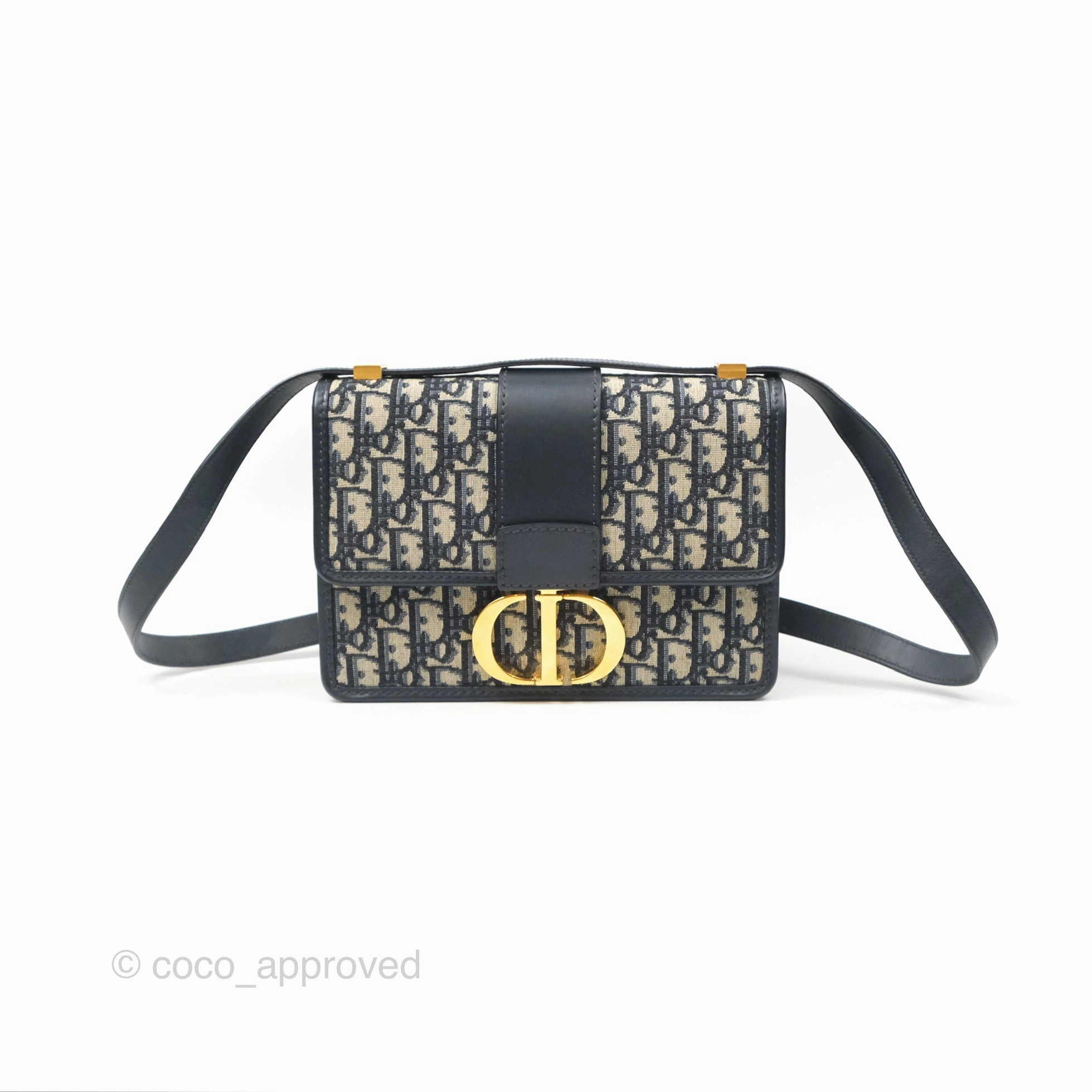 Dior 30 Montaigne Bag Navy Dior Oblique Jacquard
