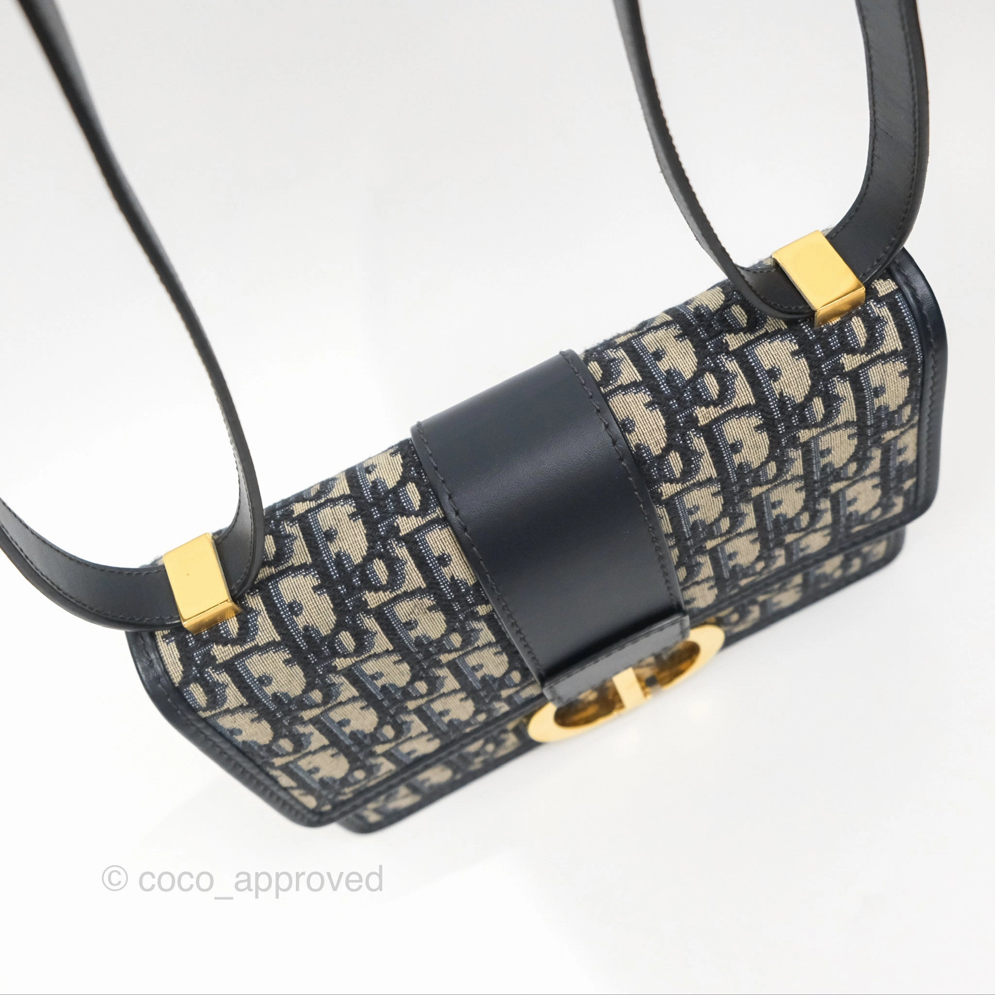 Dior 30 Montaigne Bag Navy Dior Oblique Jacquard