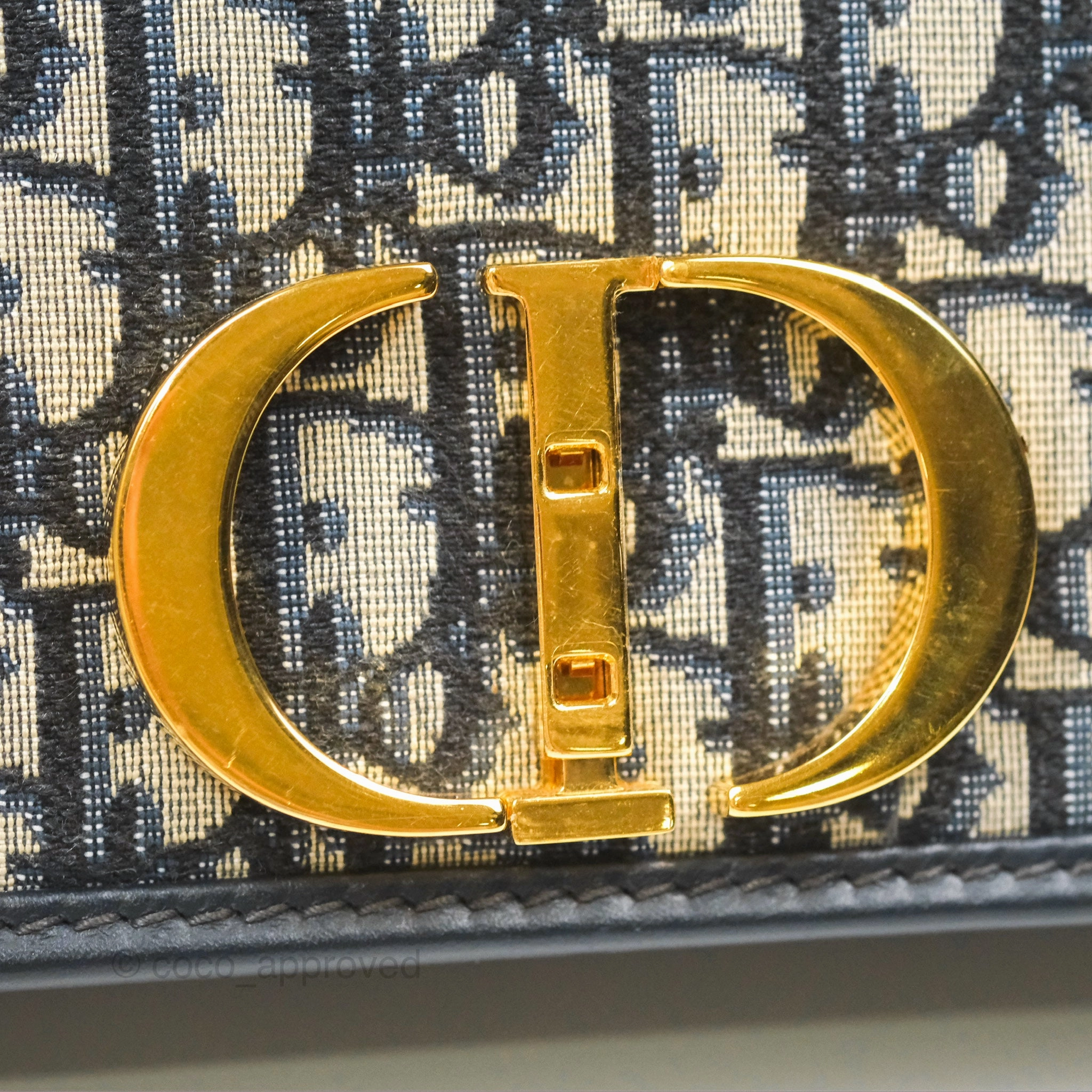 Dior 30 Montaigne Bag Navy Dior Oblique Jacquard