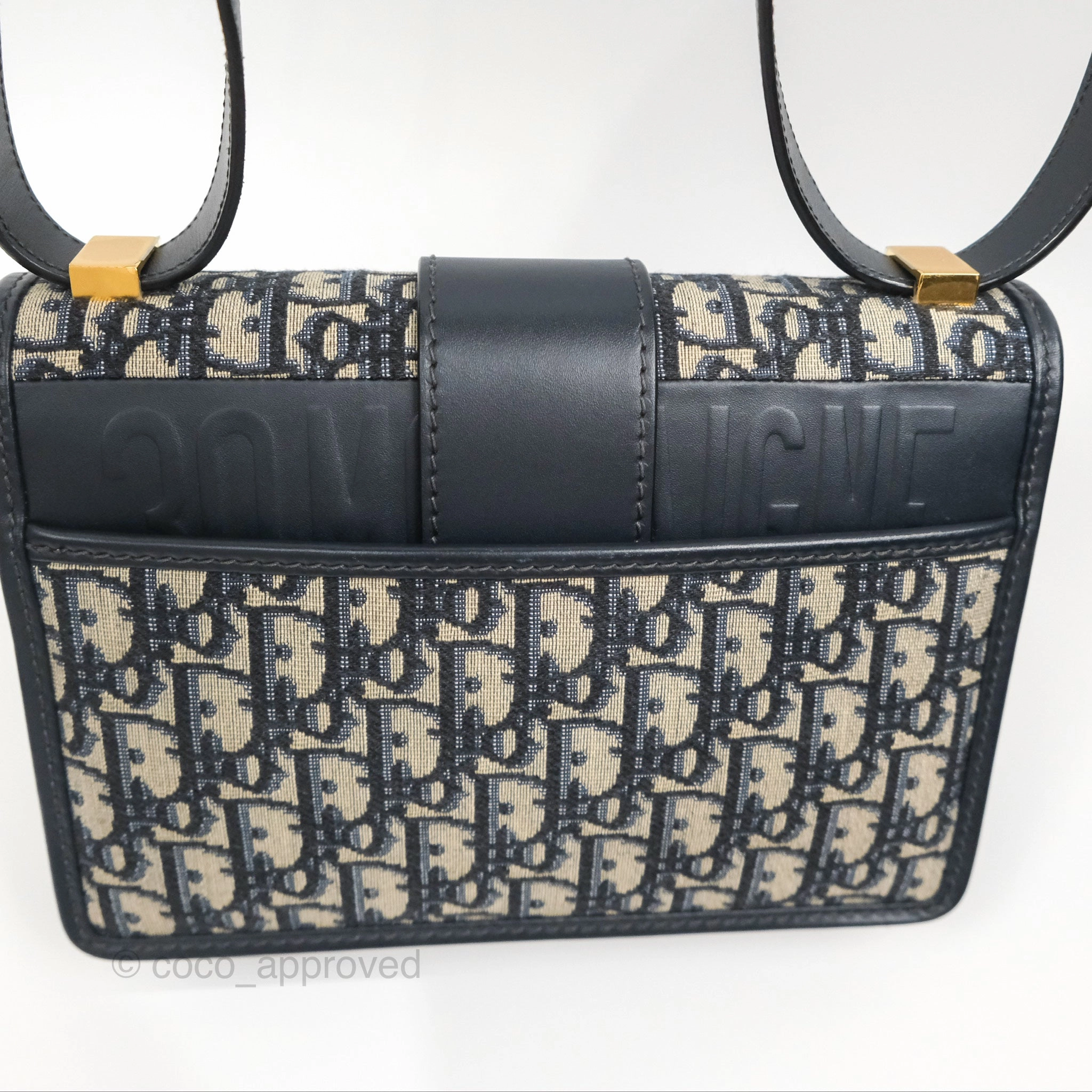 Dior 30 Montaigne Bag Navy Dior Oblique Jacquard