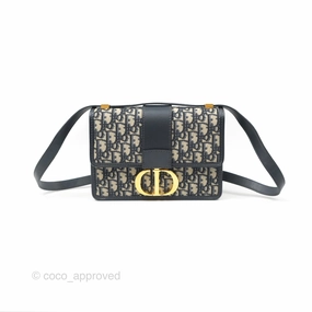 Dior 30 Montaigne Bag Navy Dior Oblique Jacquard