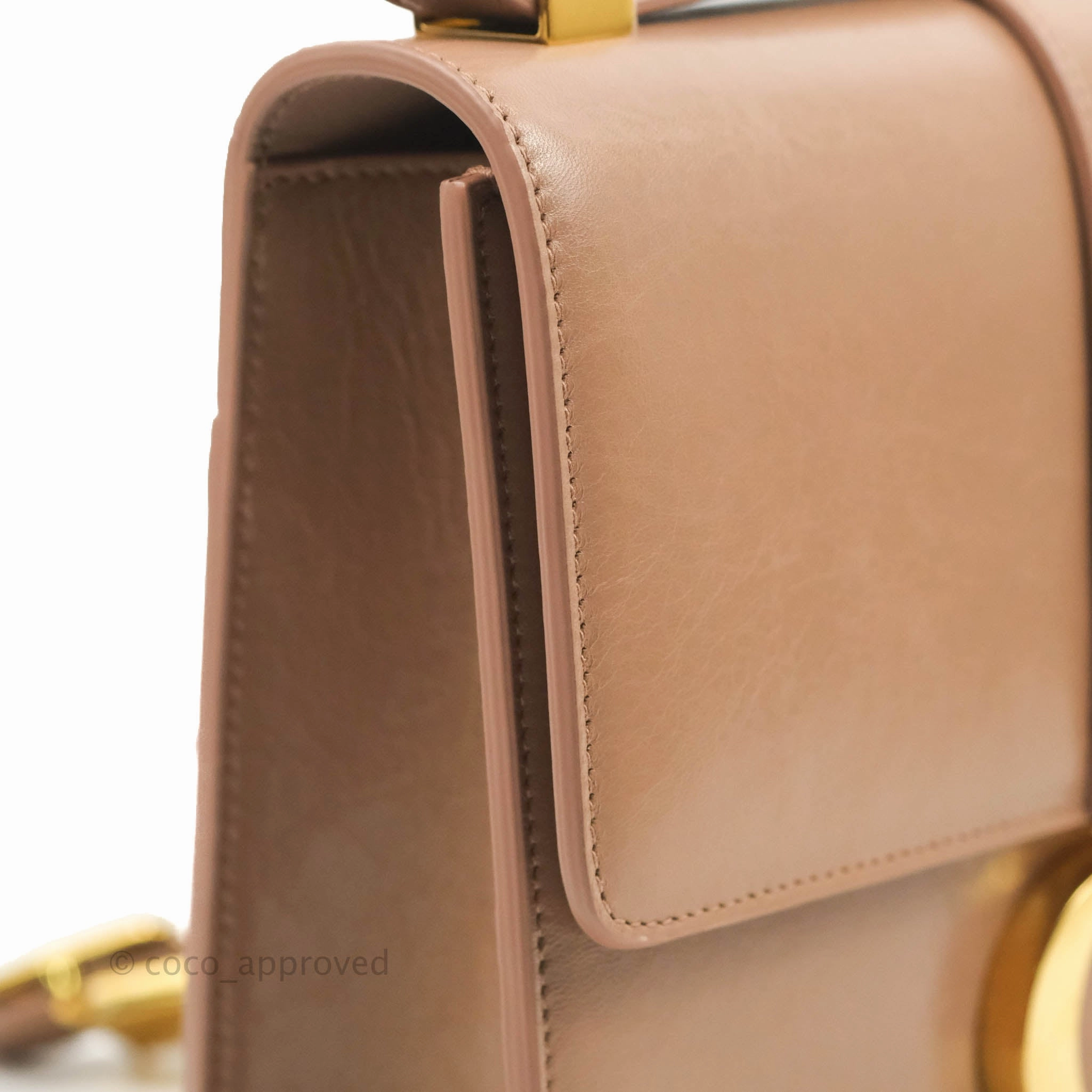 Dior 30 Montaigne Bag Rose Des Vents Crinkled Calfskin Gold Hardware
