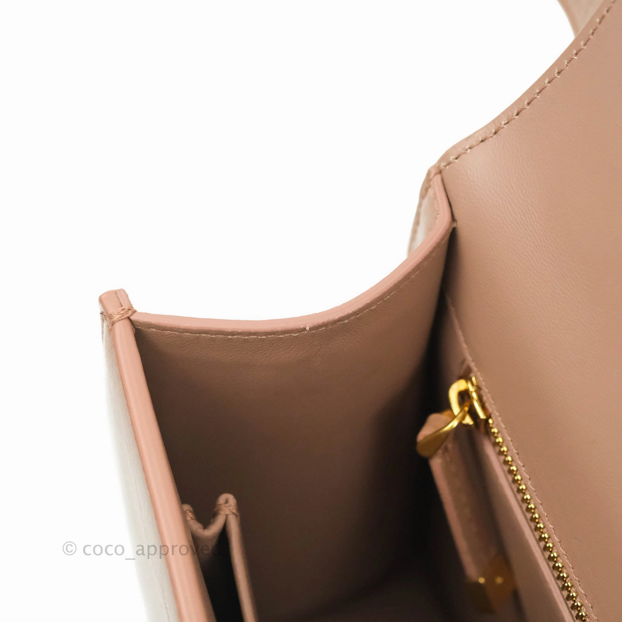Dior 30 Montaigne Bag Rose Des Vents Crinkled Calfskin Gold Hardware