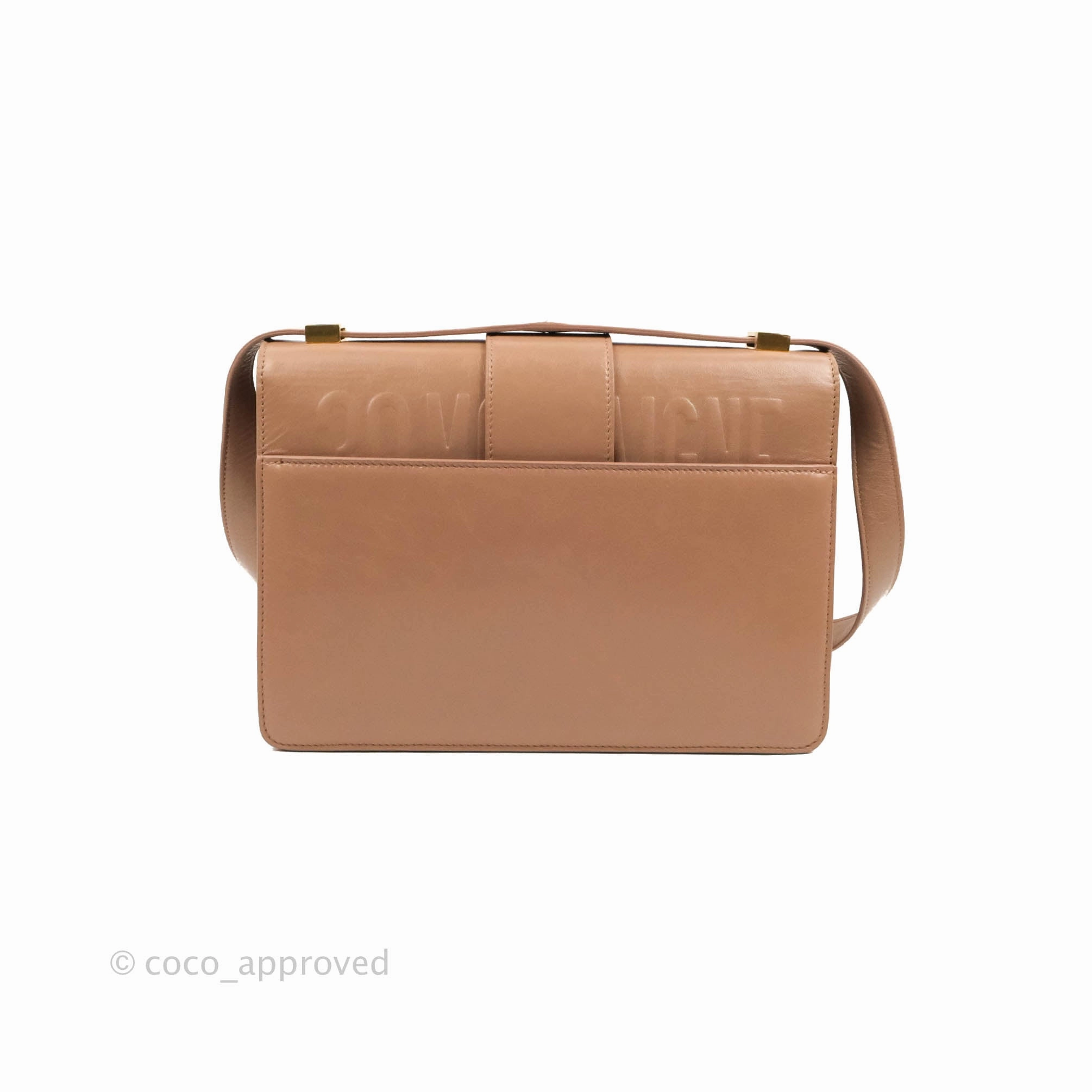 Dior 30 Montaigne Bag Rose Des Vents Crinkled Calfskin Gold Hardware