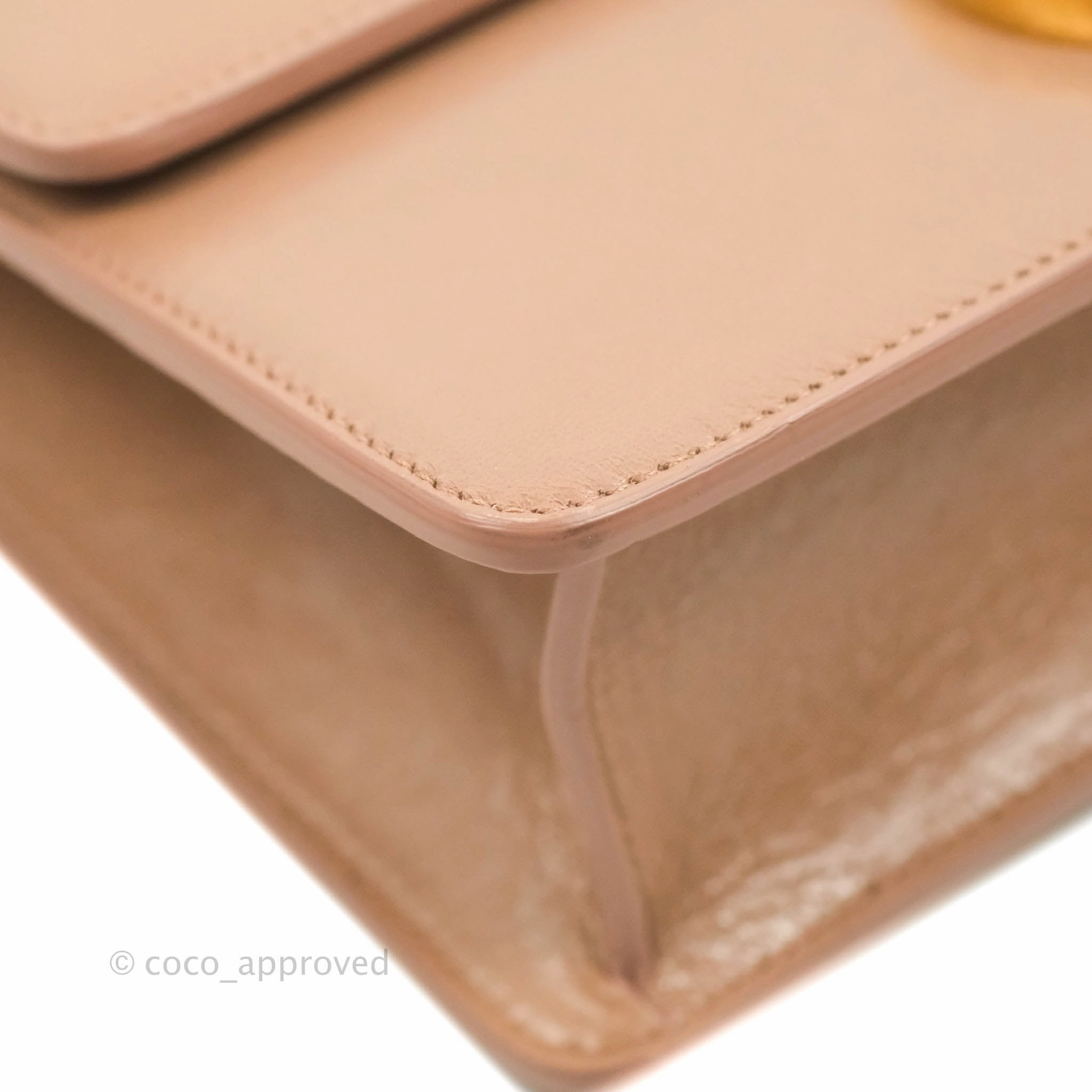 Dior 30 Montaigne Bag Rose Des Vents Crinkled Calfskin Gold Hardware